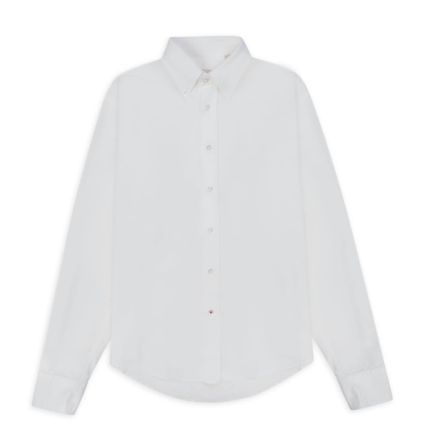 Men’s Oxford Button-Down Shirt - White Small Burrows & Hare