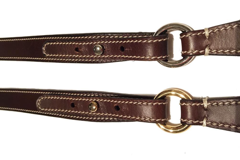 Women’s Italian Leather Belt In Colour Dark Brown With Brass Or Silver Buckles One Size Emma Jane Knight