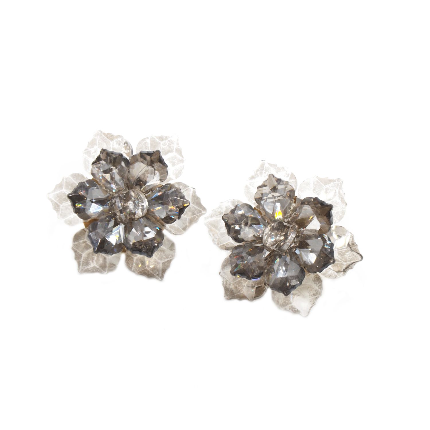 Women’s Fleur Earrings - Grey Sita Nevado