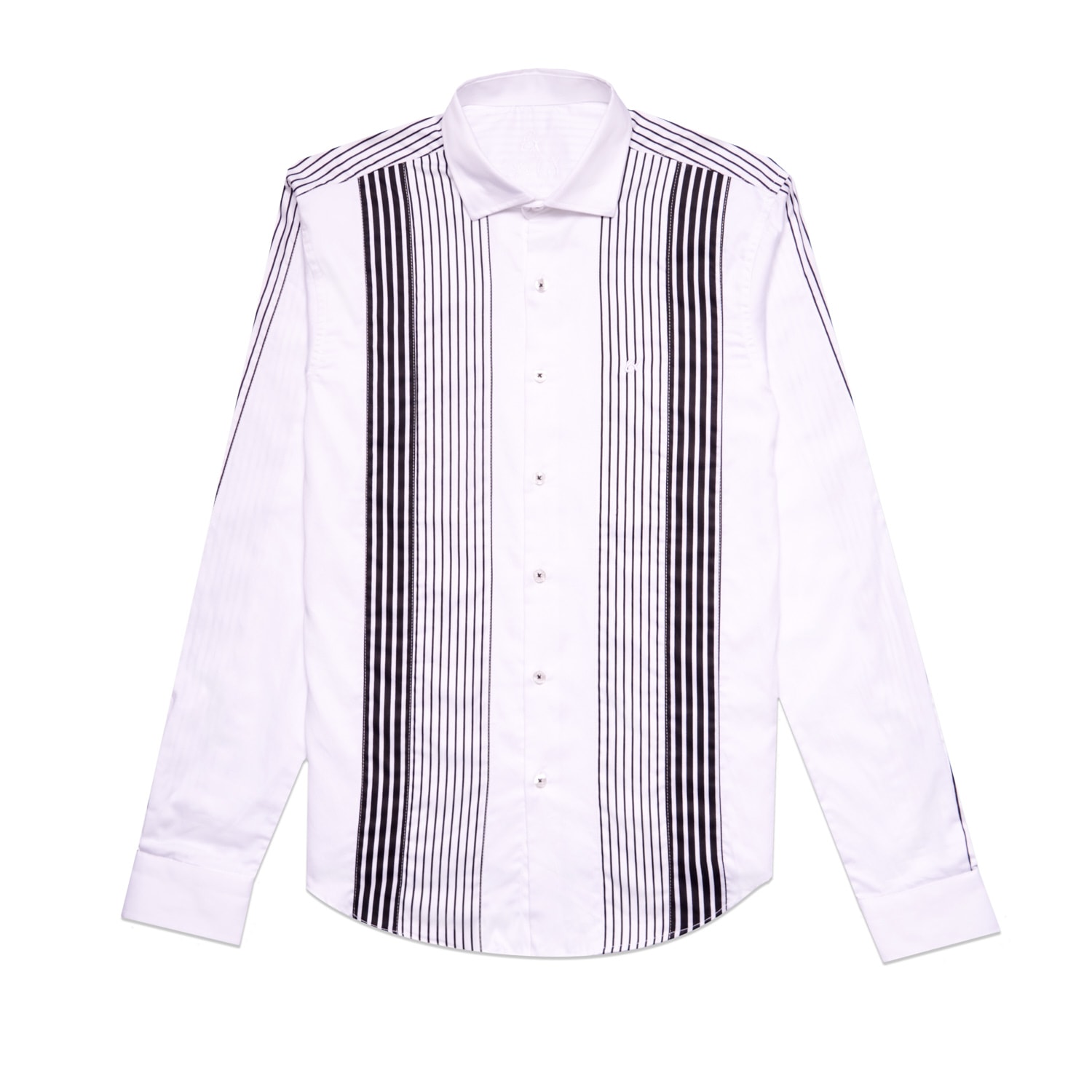 Eight X Men's Black / White Relay Button Down Shirt In Black/white