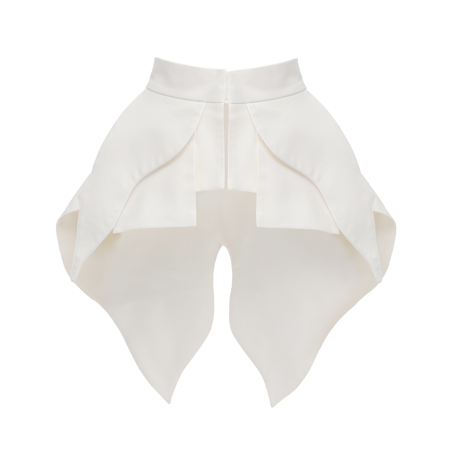 Julia Allert Women's Sculpted Peplum Belt White In White