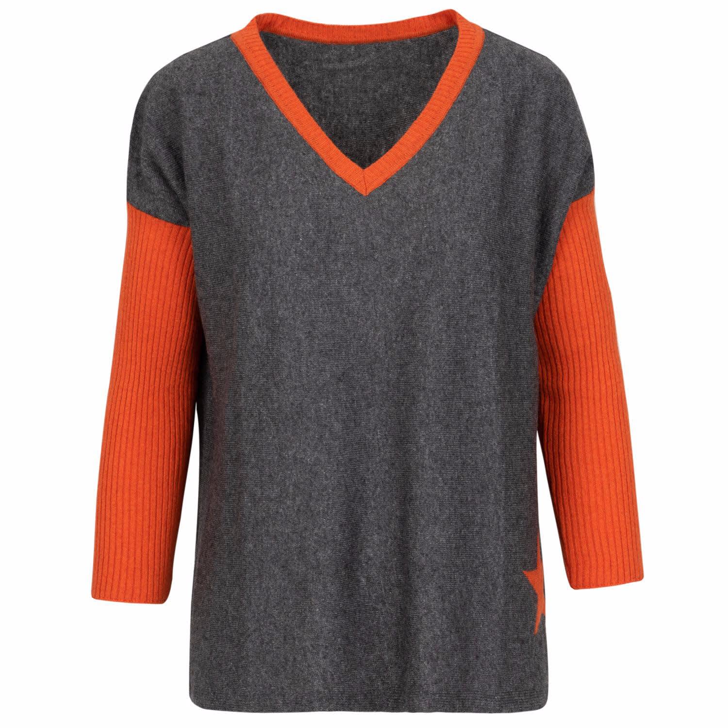 orange cashmere sweater