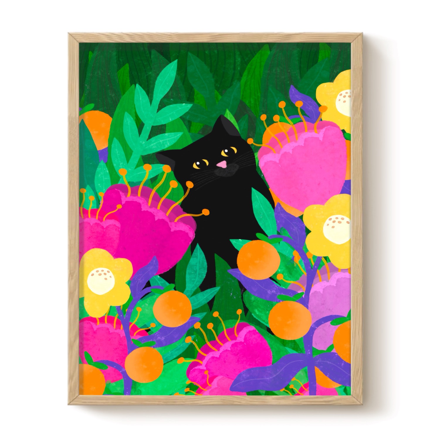 The Paper Tail Cat In The Wild - Art Print - Medium