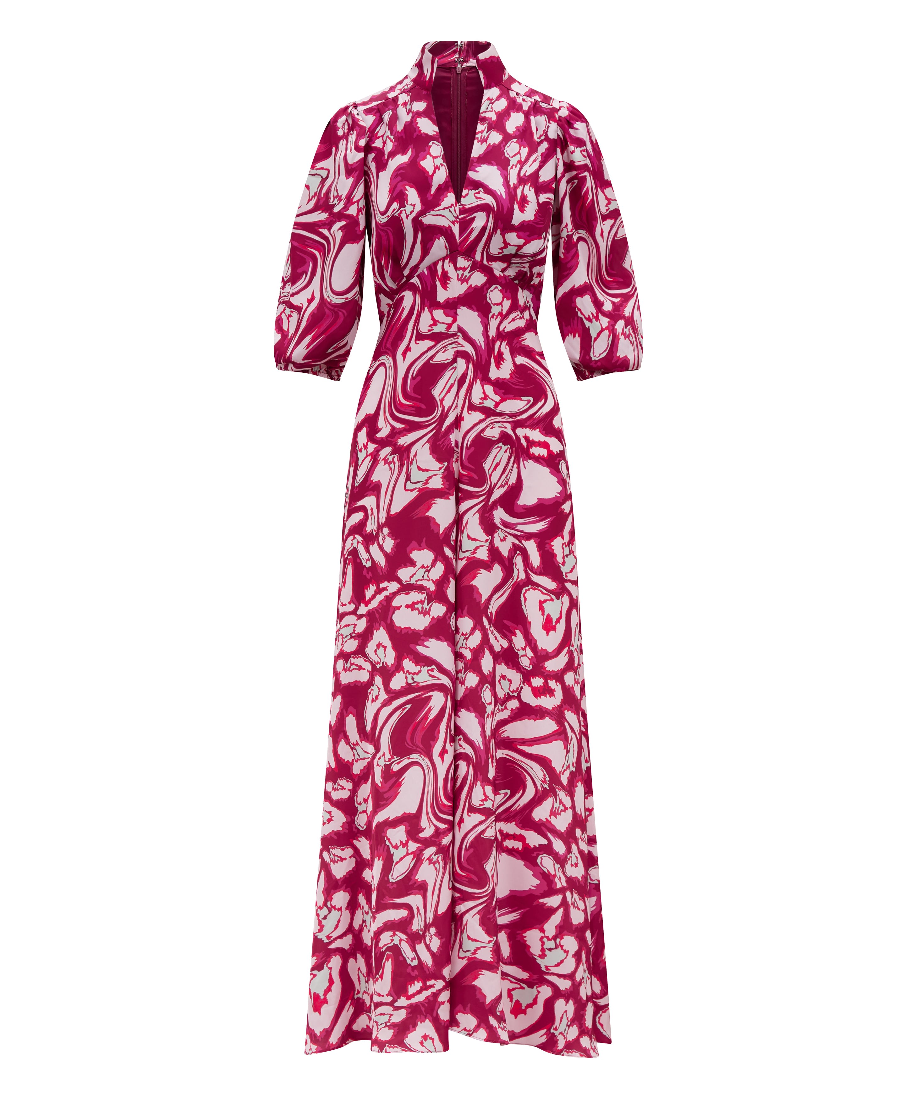 Women’s Pink / Purple Elena Maxi Dress In Pink Extra Small Sirens London