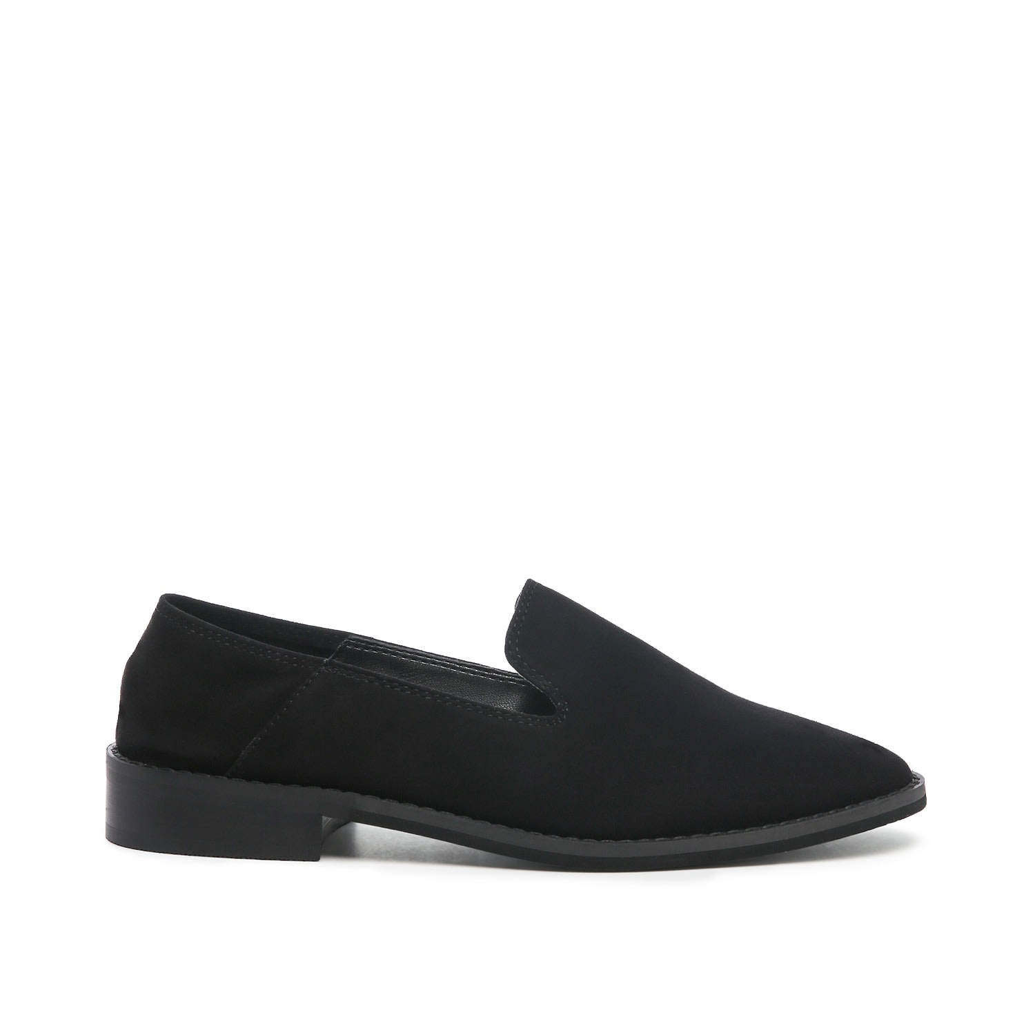 Rag & Co Women's Oliwia Black Classic Suede Loafers
