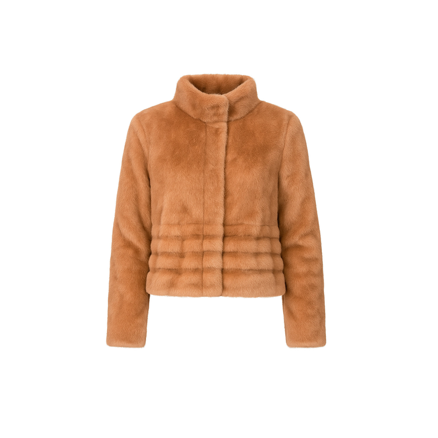 Tantra Spain Sl Women's Brown Synthetic Fur Jacket With Clip Fastening And Side Pockets. In Brown