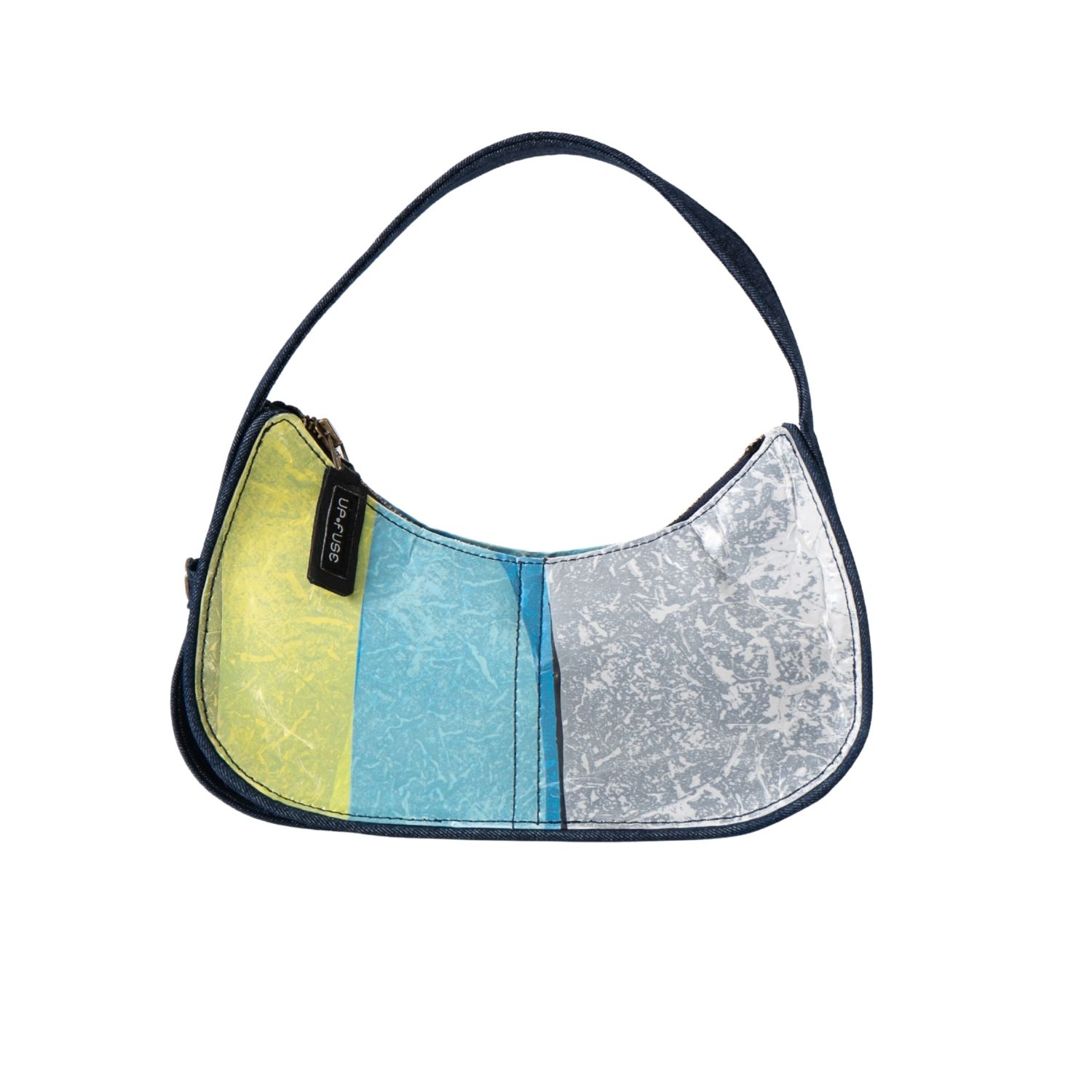 Up-fuse Women's The Year Two Thousand Shoulder Bag - Blue Blocks In Blue