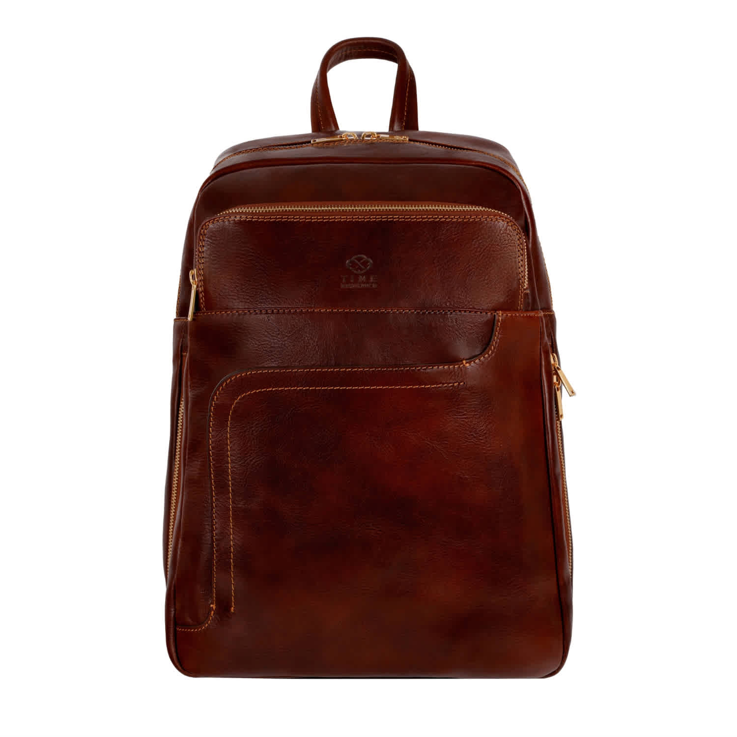 Large Leather Backpack - L. A. Confidential - Brown | Time