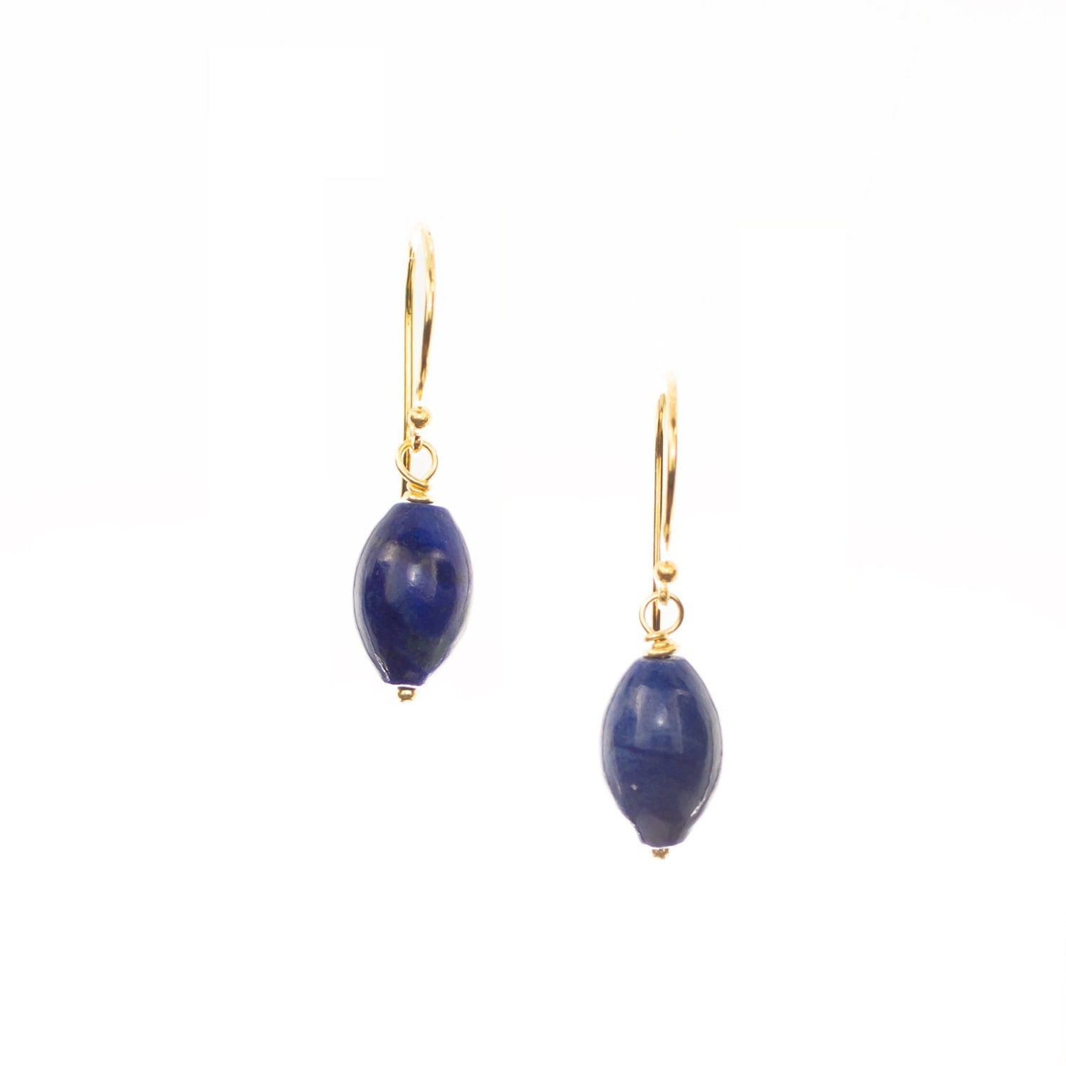 Jollz Jewellery Women's Gold / Blue Gold Vermeil Lapis Lazuli Earrings In Multi