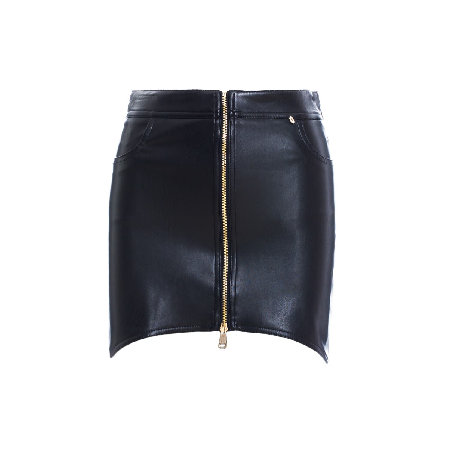 Women’s Black Faux-Leather Mini Skirt Xxs Nissa