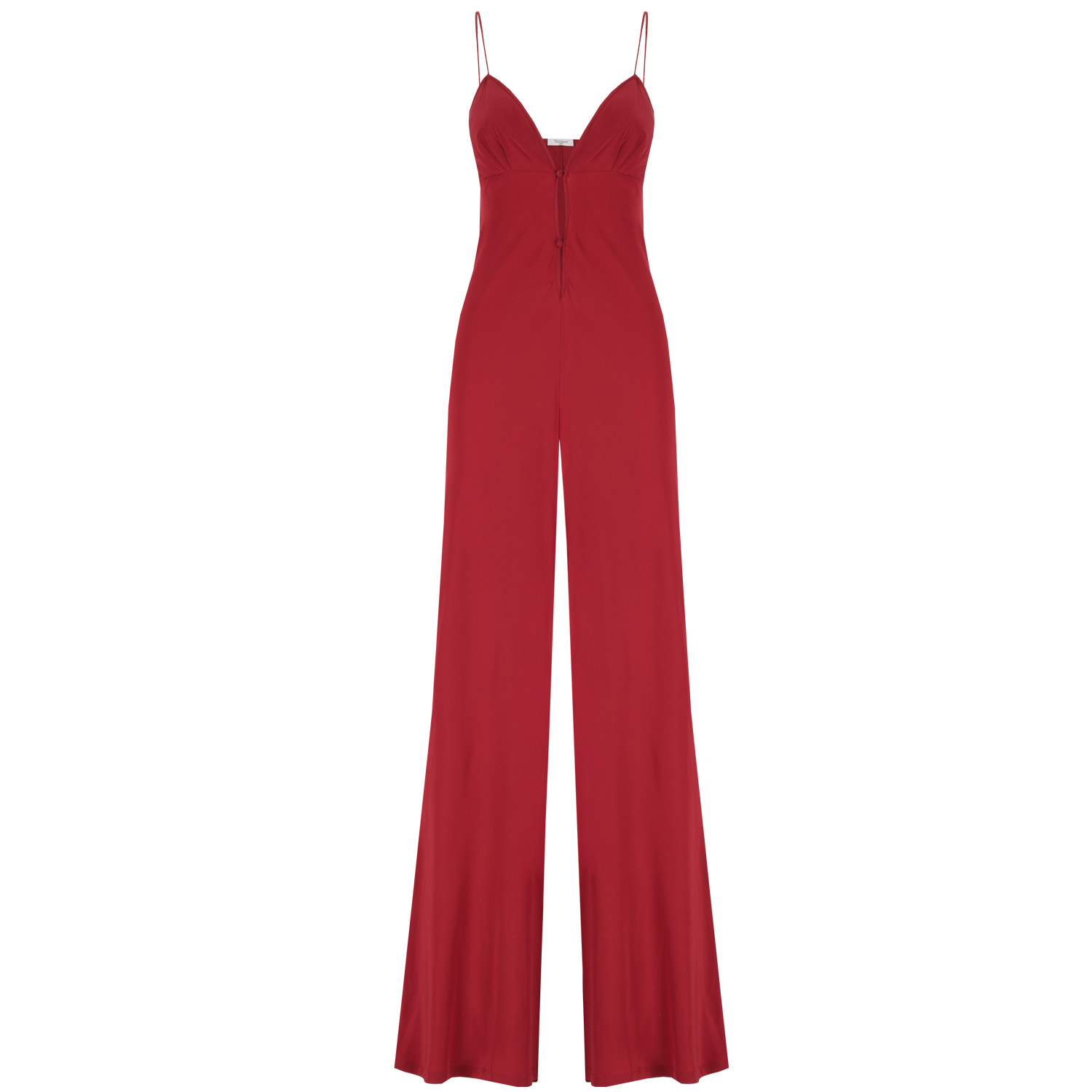 Teodora Milano Women's Red Ibiza Silk Jumpsuit