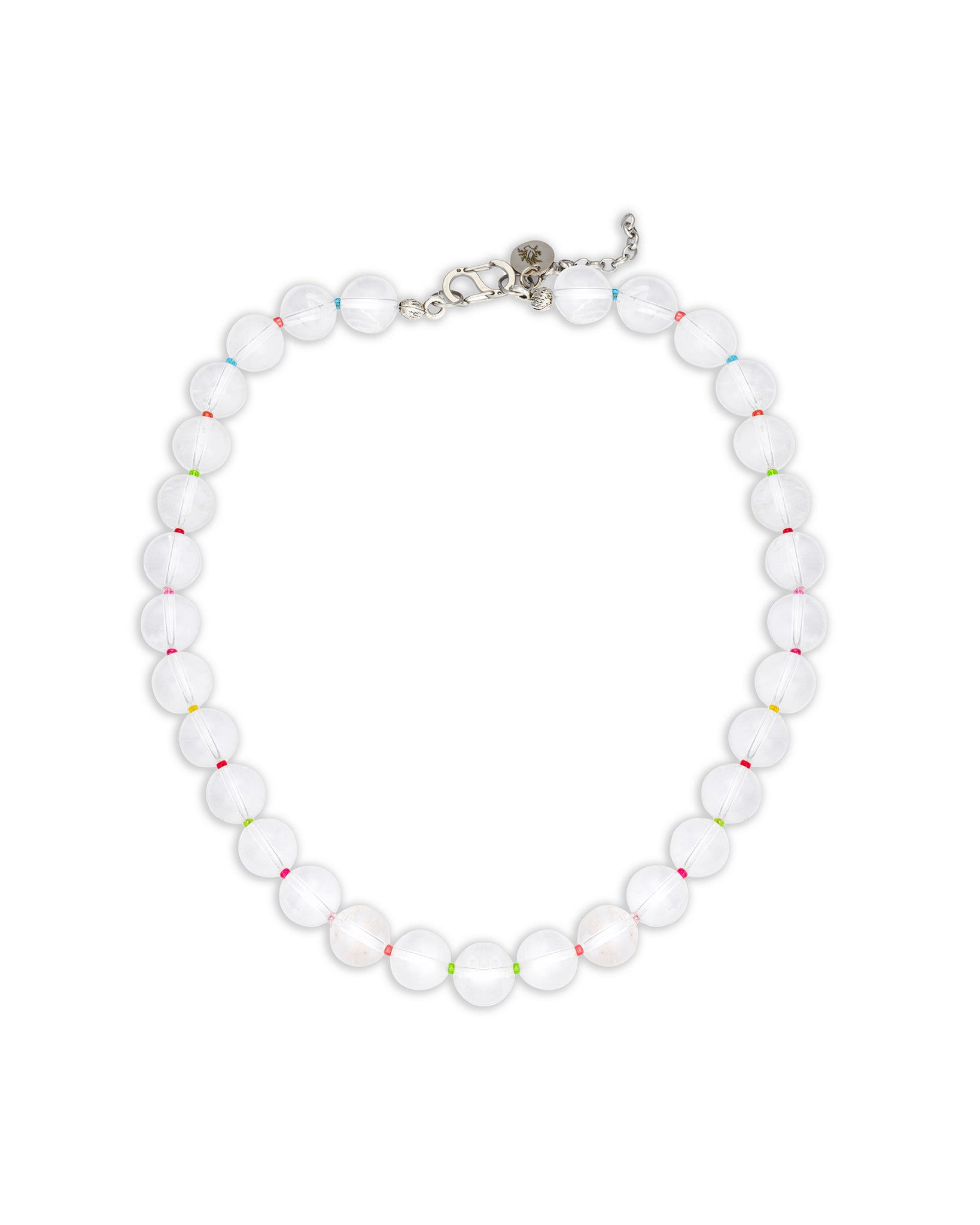 Kybele Studio Women's Gold Quartz Bonbon Necklace With Glass Spacers