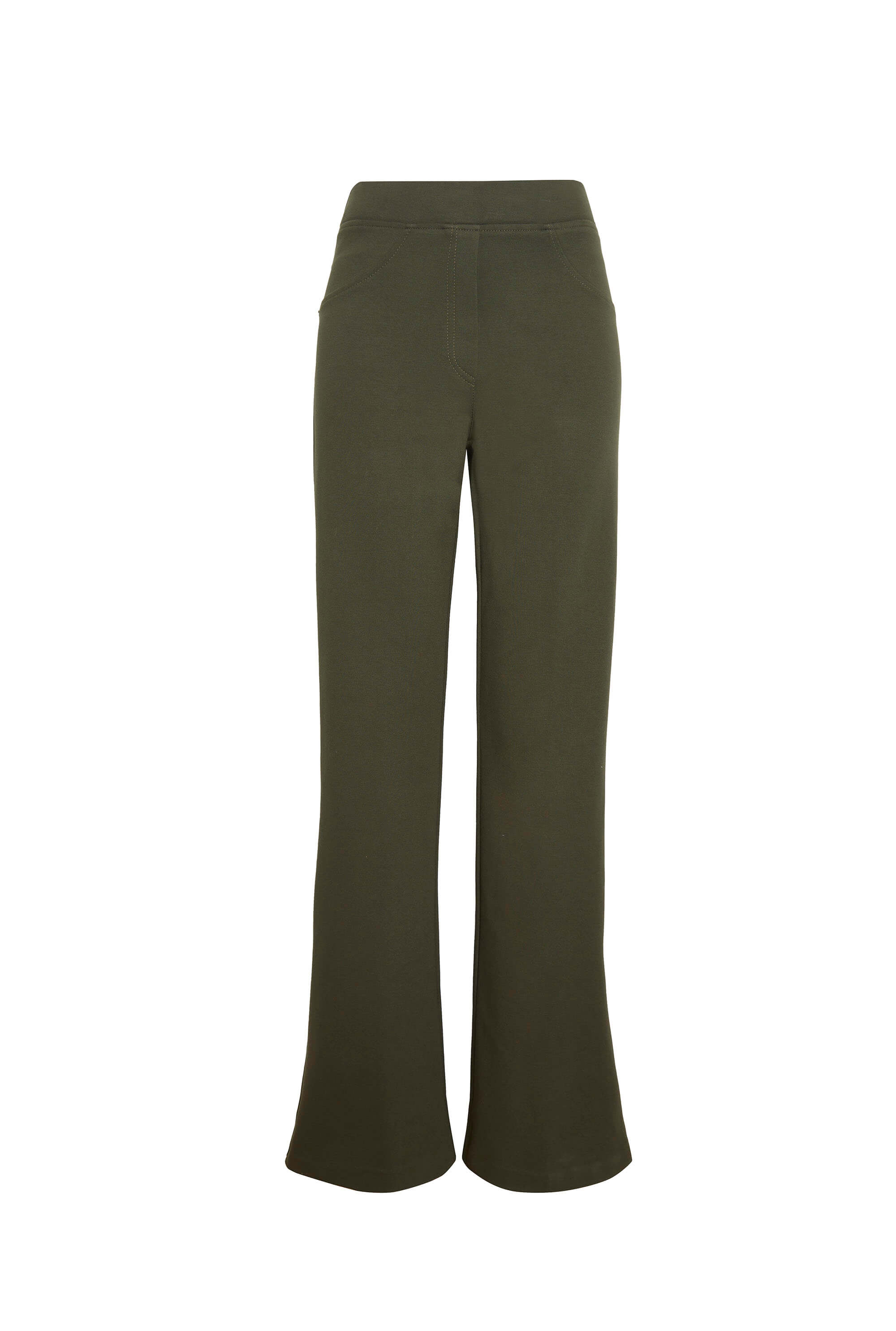 James Lakeland Women's Boot Leg Trousers Green In Green