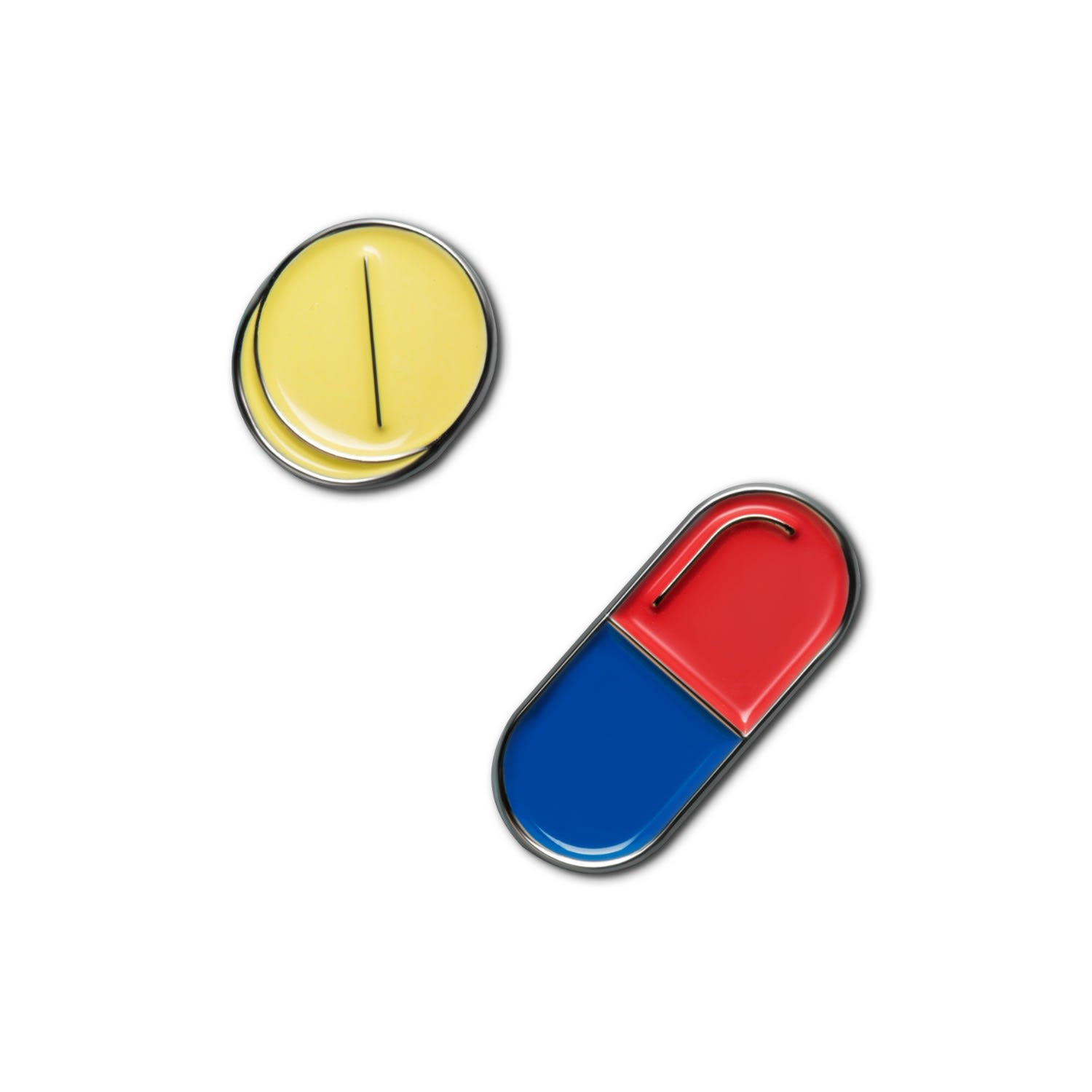 Women’s Blue Enamel Pin Pills Make Heads Turn