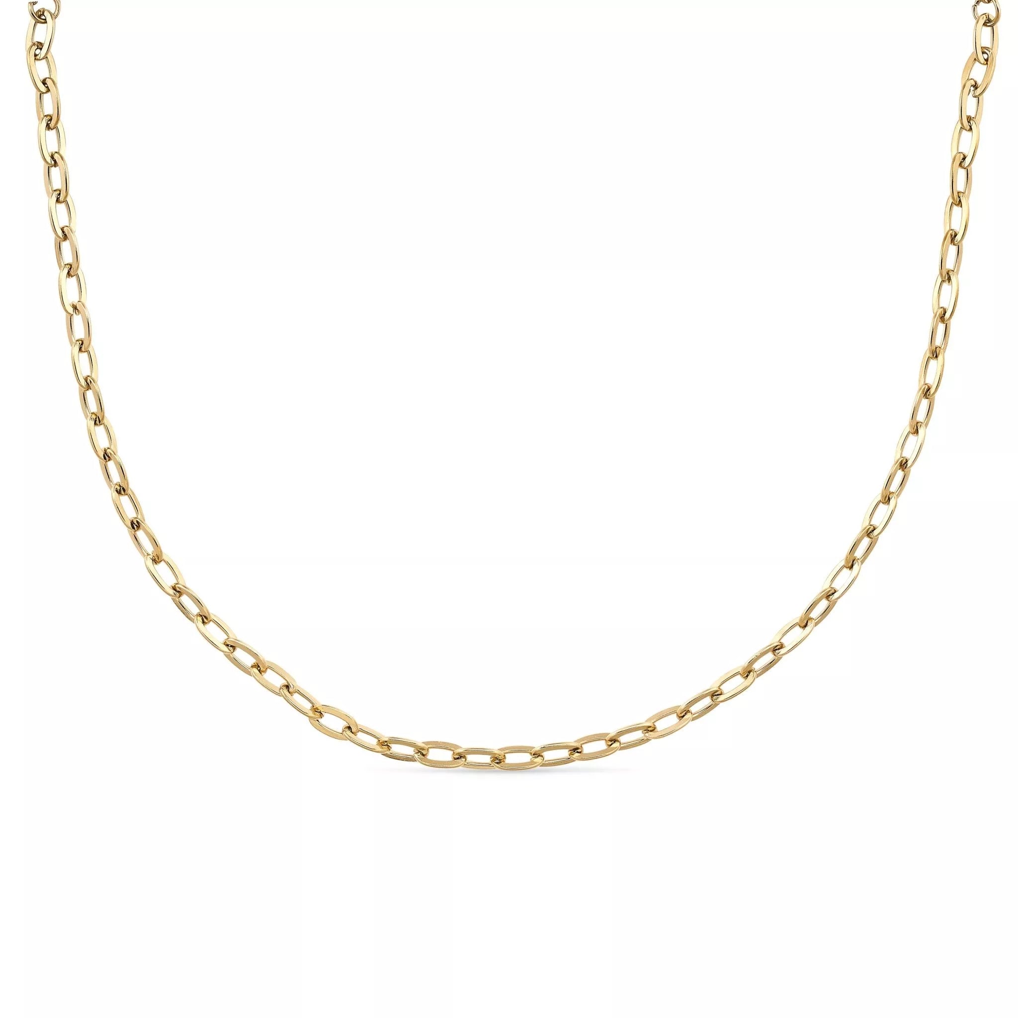 Gold thick necklace deals