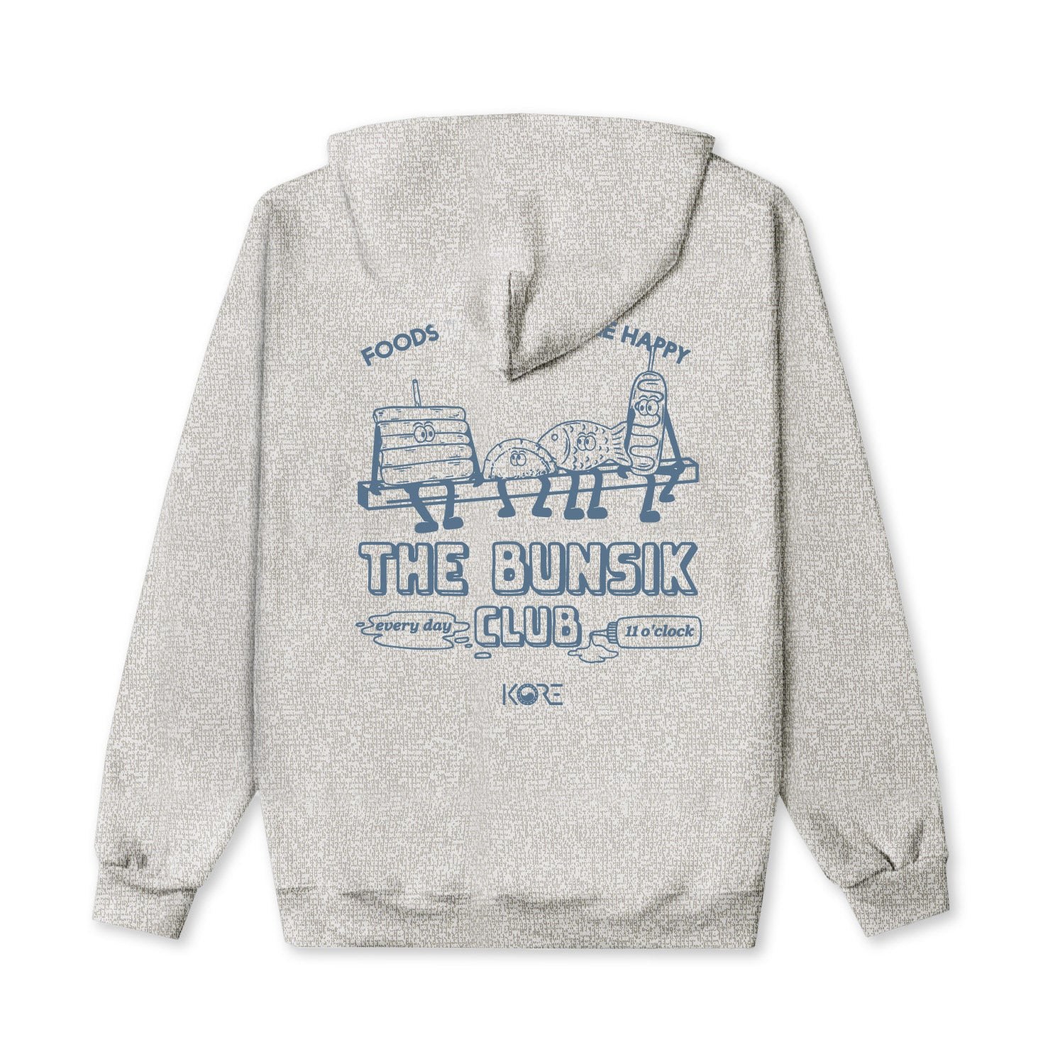 Korelimited Men's Neutrals / White The Bunsik Club Hoodie In White And Grey In White