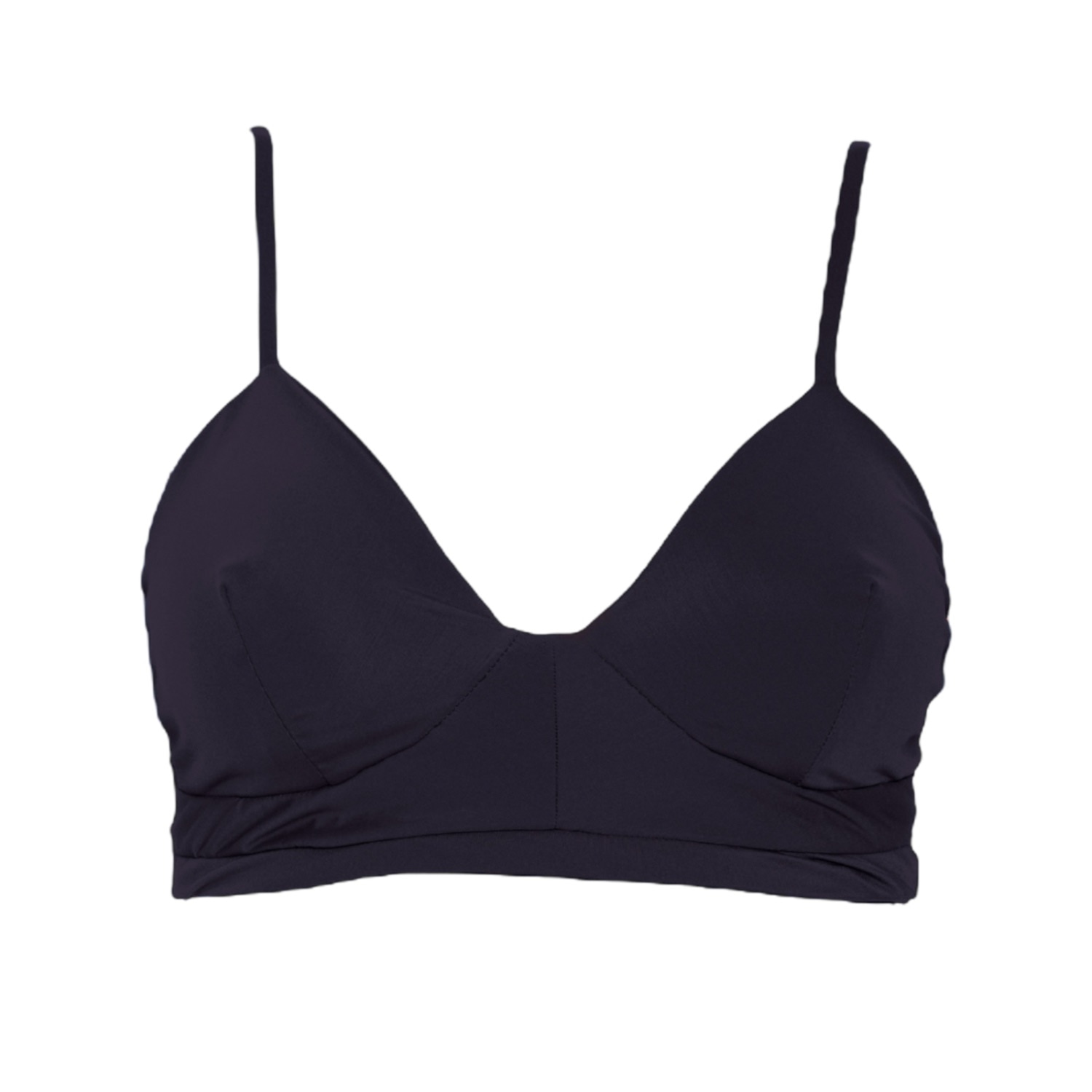 Rêve De Rive Women's Mabel Black Bikini Top In Black
