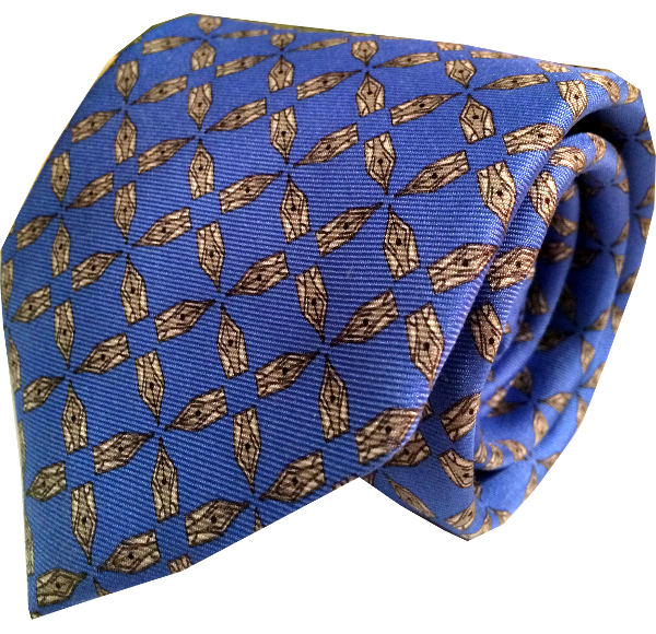 Lazyjack Press Men's Blue Just The Tip Tie In Blue