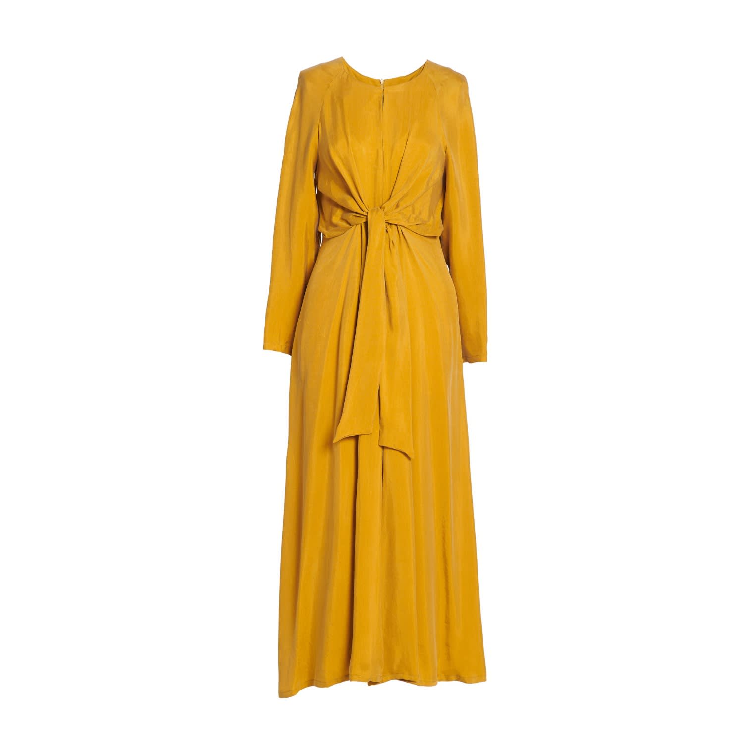 mustard work dress