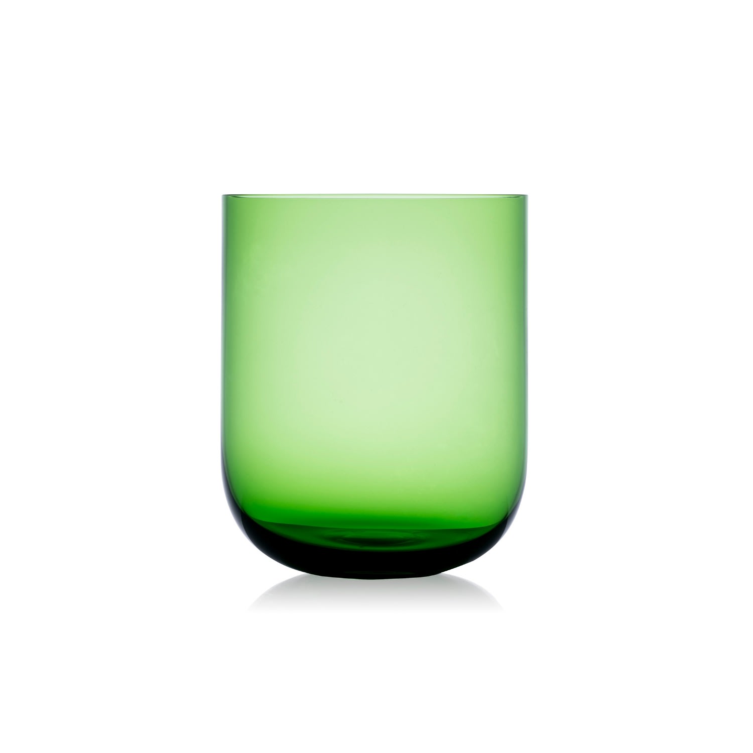 Eliská Six Crystal Tumblers In Green In Green
