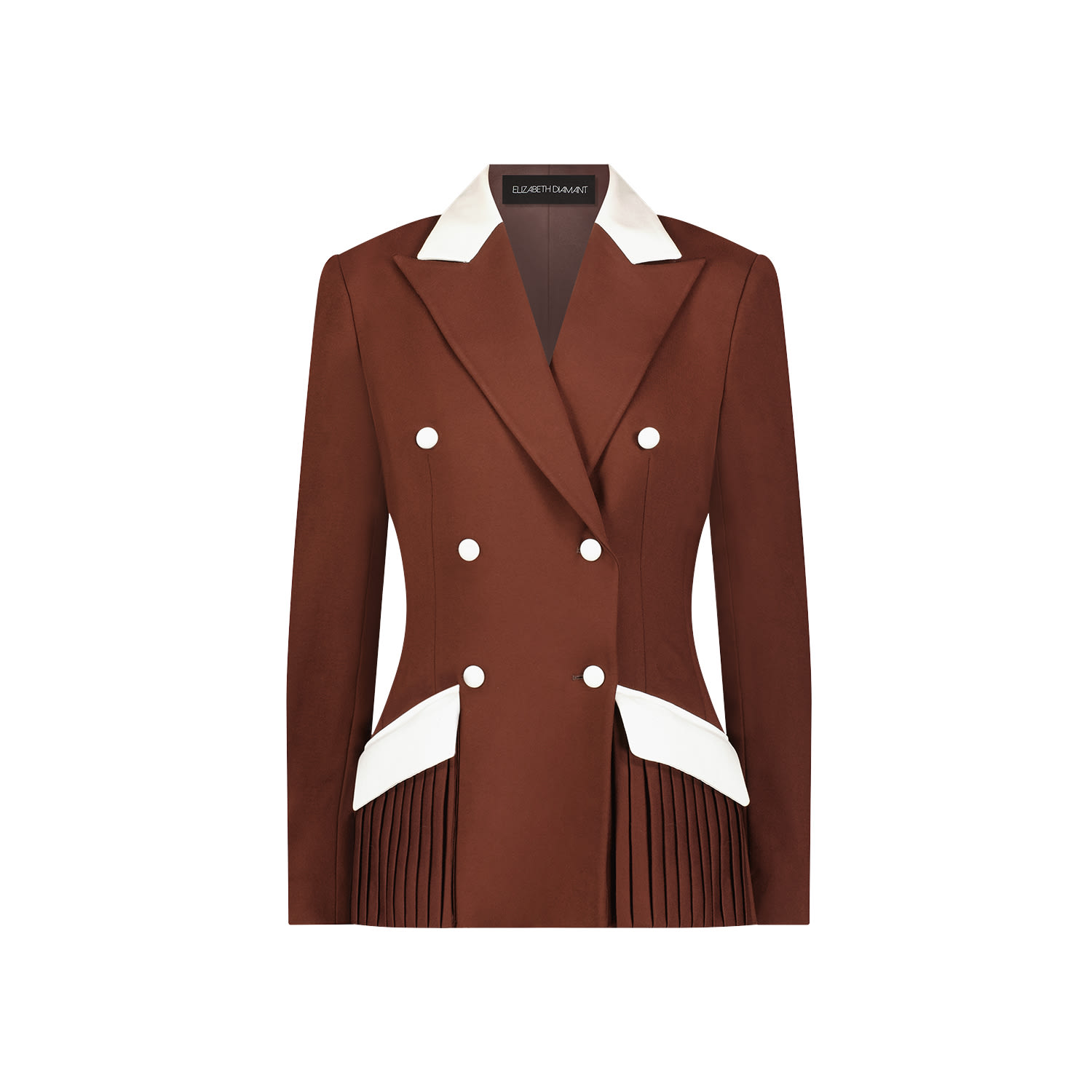 Elizabeth Diamant Brown / White Mahogany Suit In Multi