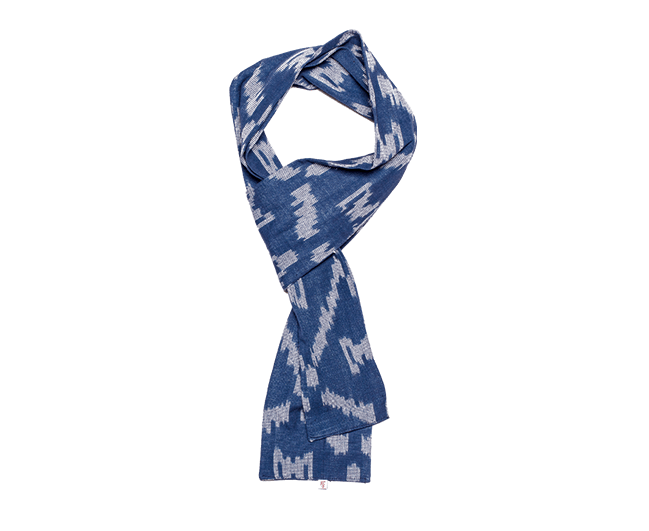 Men’s &Sons Blue Ikat Scarf One Size &Sons Trading Co