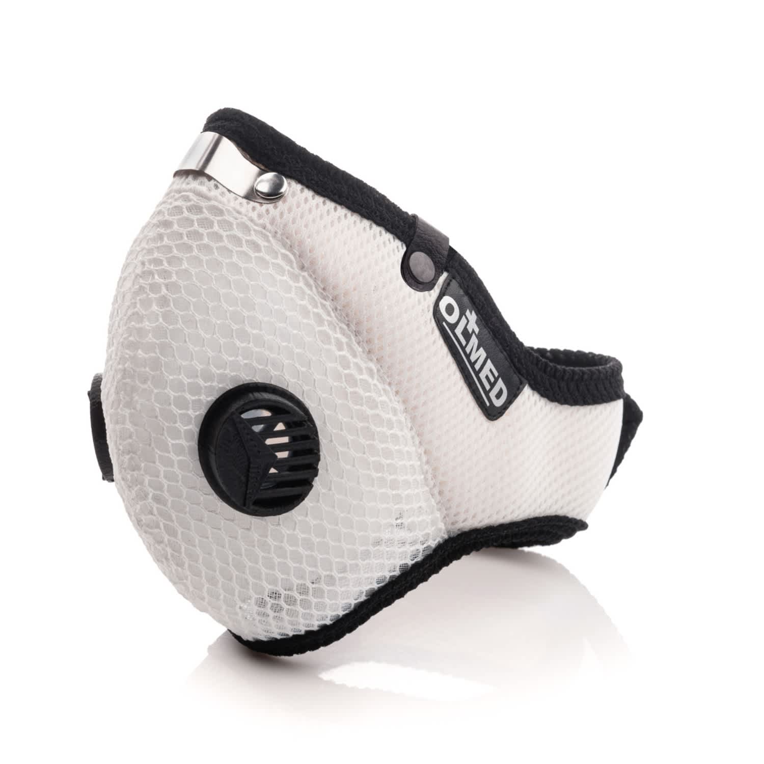 Reusable Preventive Face Mask Designed By Angelika Jozefczyk White Black Angelika Jozefczyk Wolf Badger