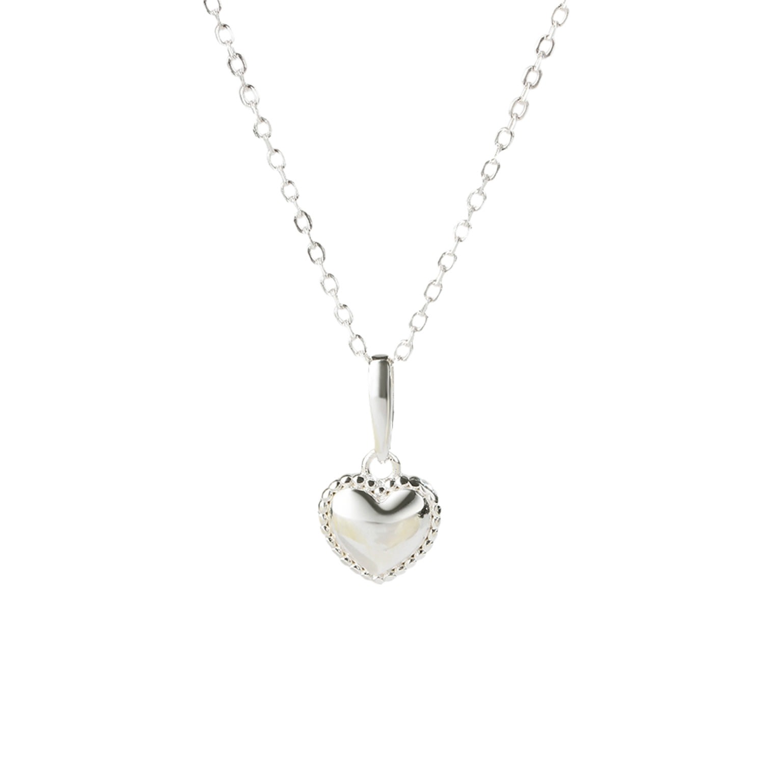 Classicharms Dainty Sterling Silver Heart Pendant Necklace In Silver
