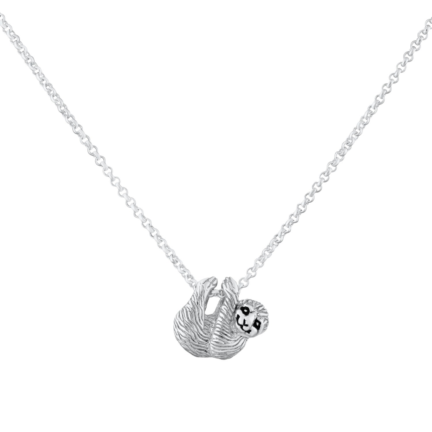 Women’s Sterling Silver Sloth Necklace Lily Charmed