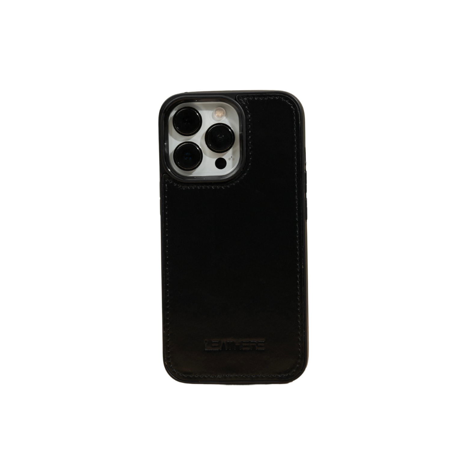 Leathere Iphone Series Black Leather Case - Austin In Black
