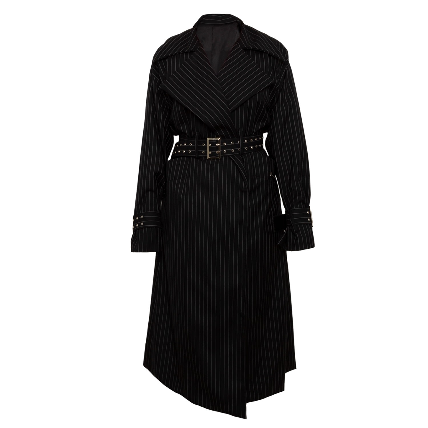 Women’s Black Dark Knight Trench Coat XXL Paloma Lira