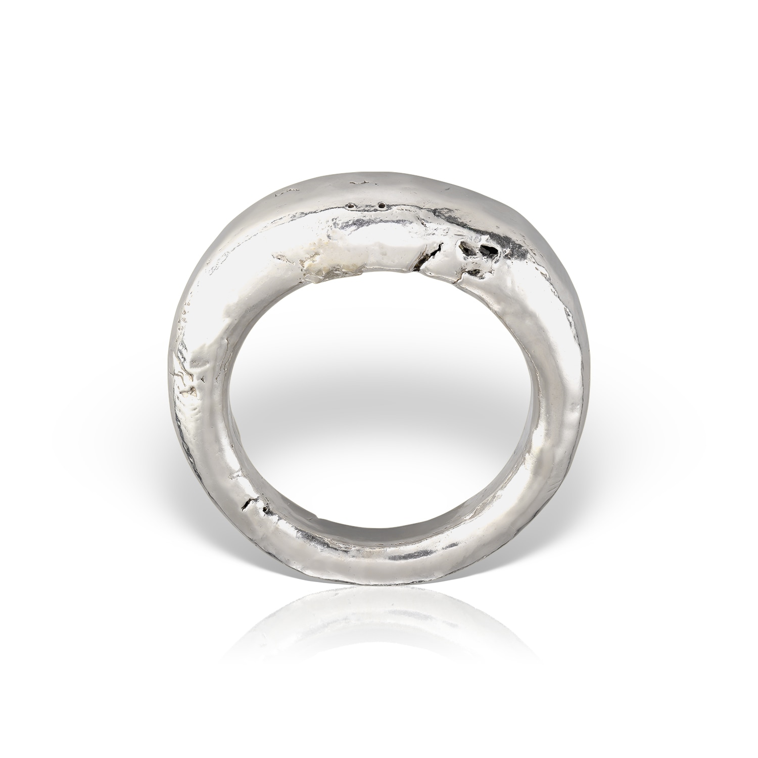 Women’s Murmur Silver Band Ring Madeleine