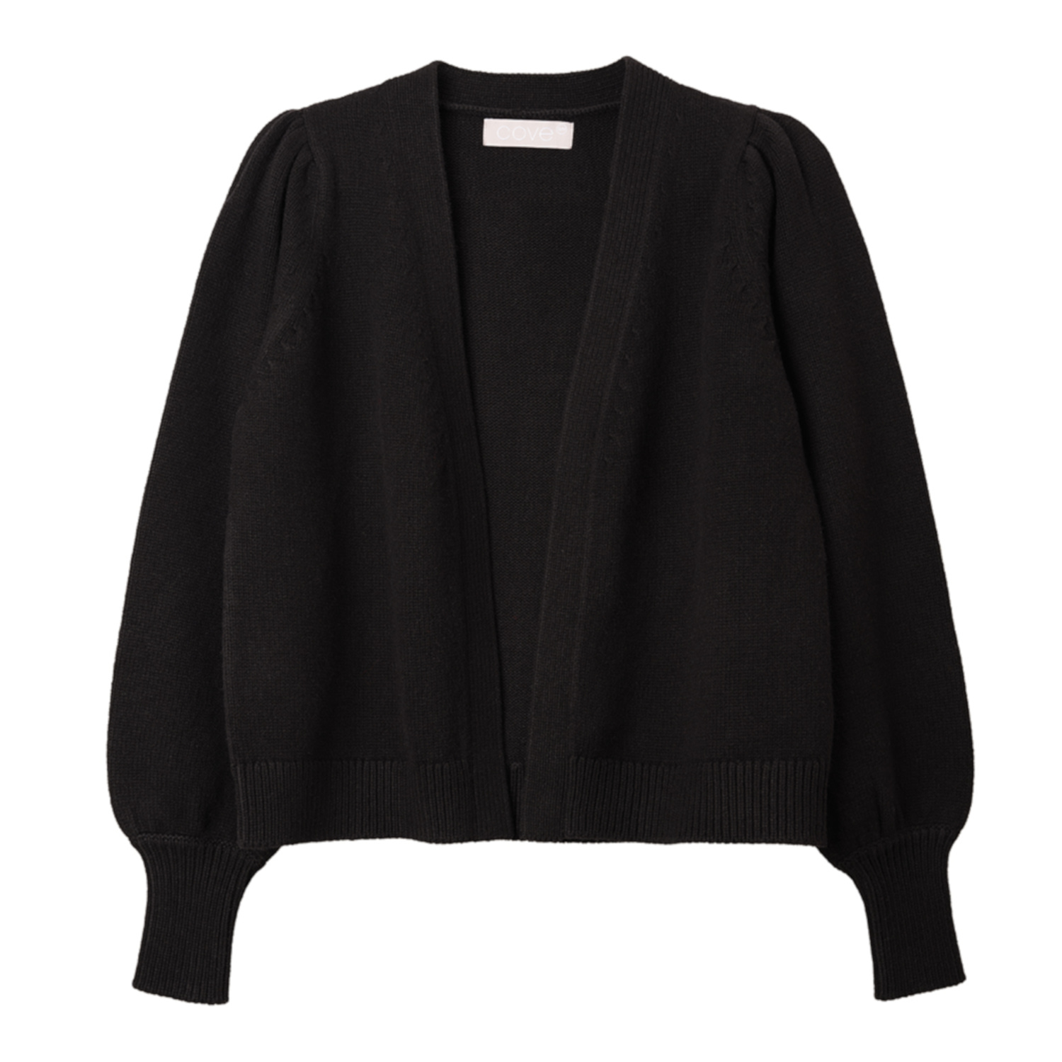 Cove Women's Kaia Black Boxy Cardigan