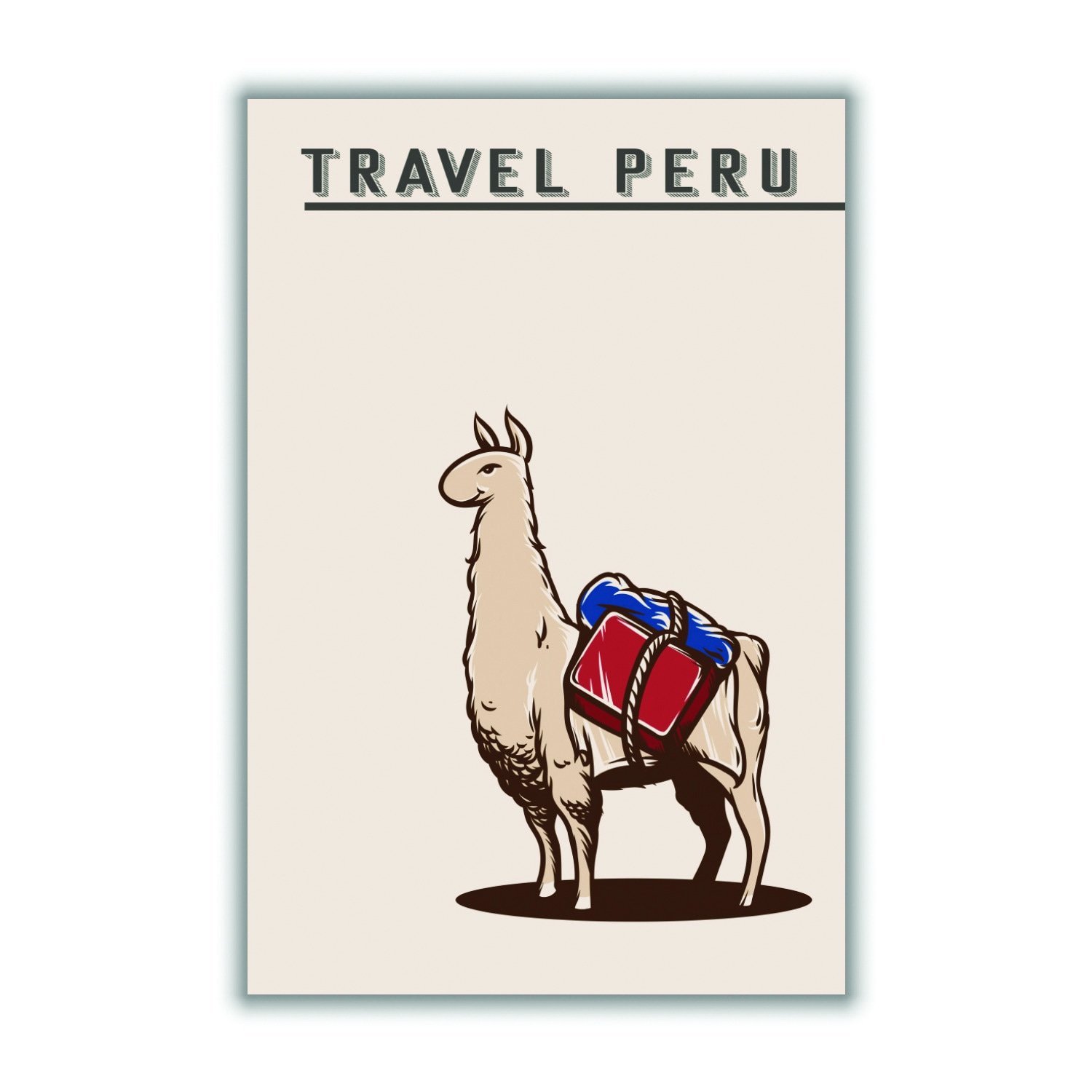 Brown Travel Peru Extra Large Stanley Print House