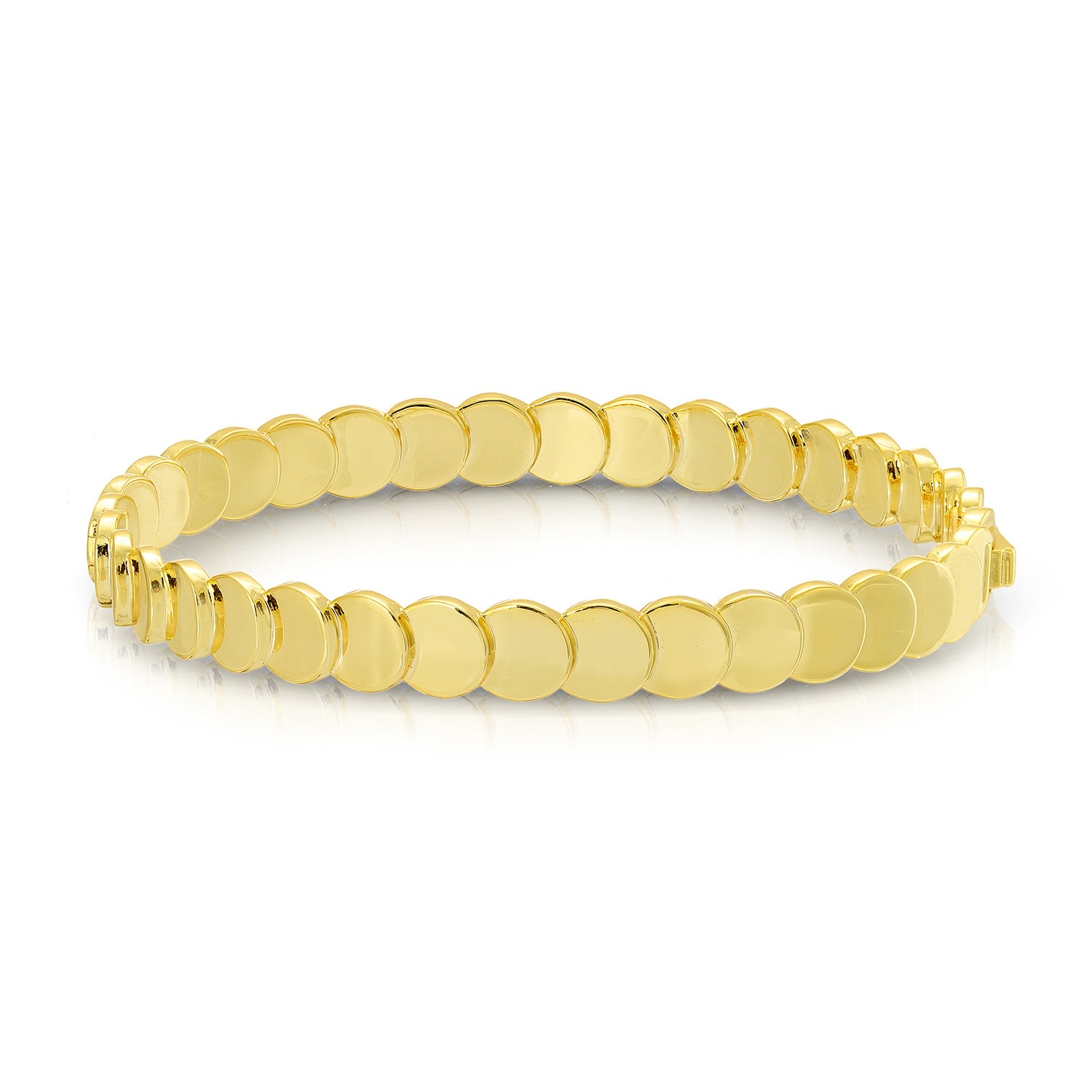 Women’s Gold Revolving Coin Bangle Native Gem