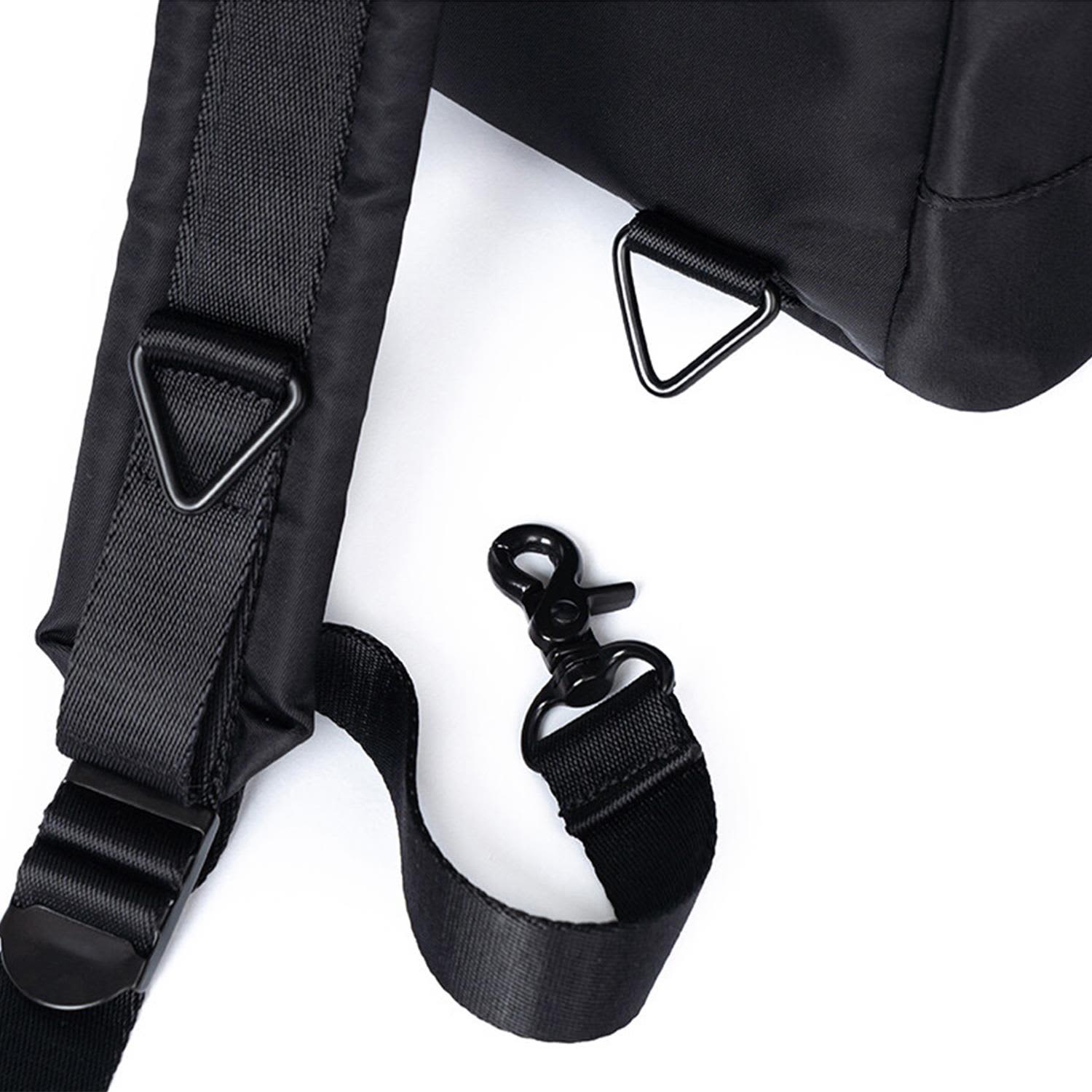 バックパック・リュック HAHARCHIVE 3-way 2-pocket drawstring bag black 3-Way 2-Pocket Drawstring Bag (Black) - HAH ARCHIVE | 60