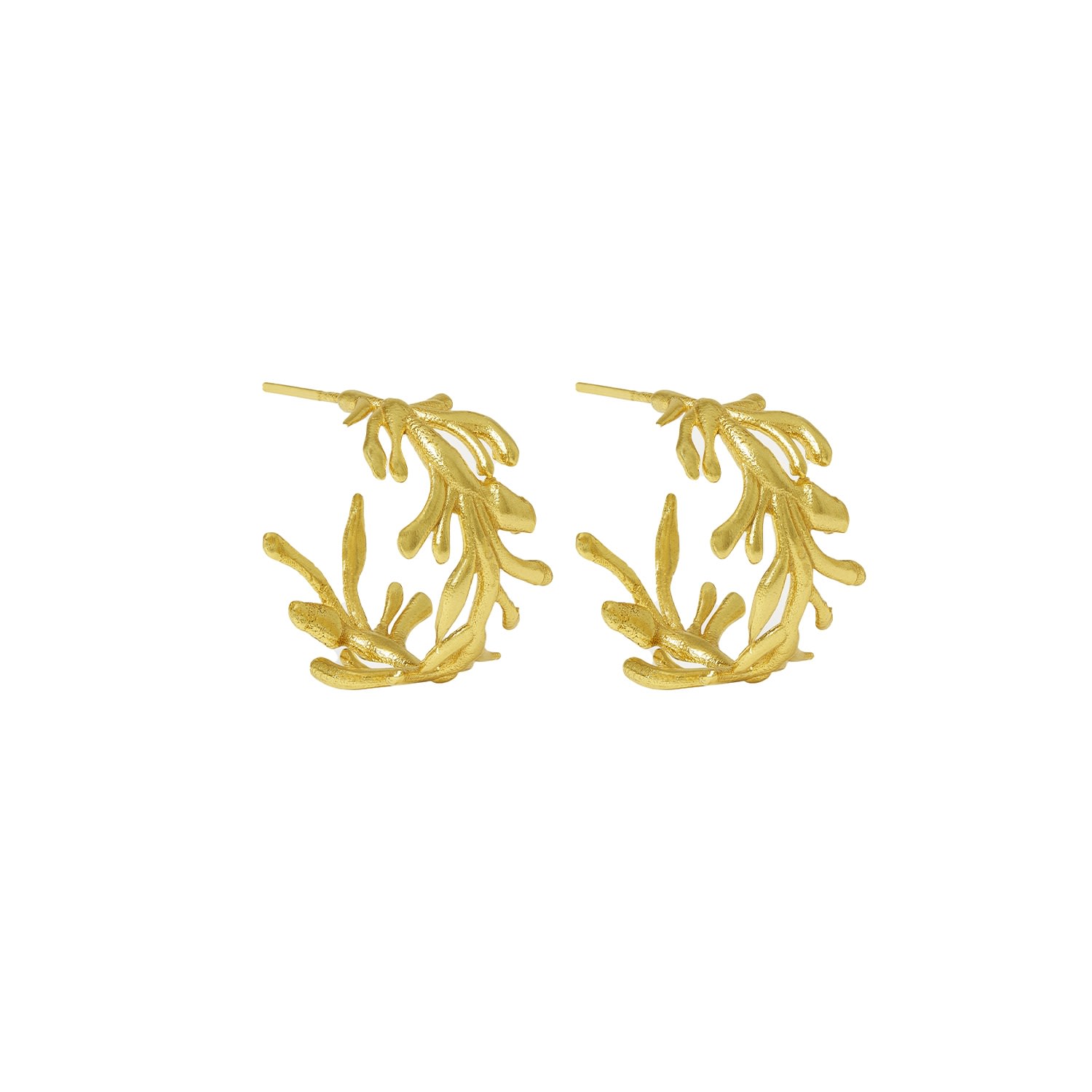 Women’s Gold Zephyr Hoop Earrings Ottoman Hands