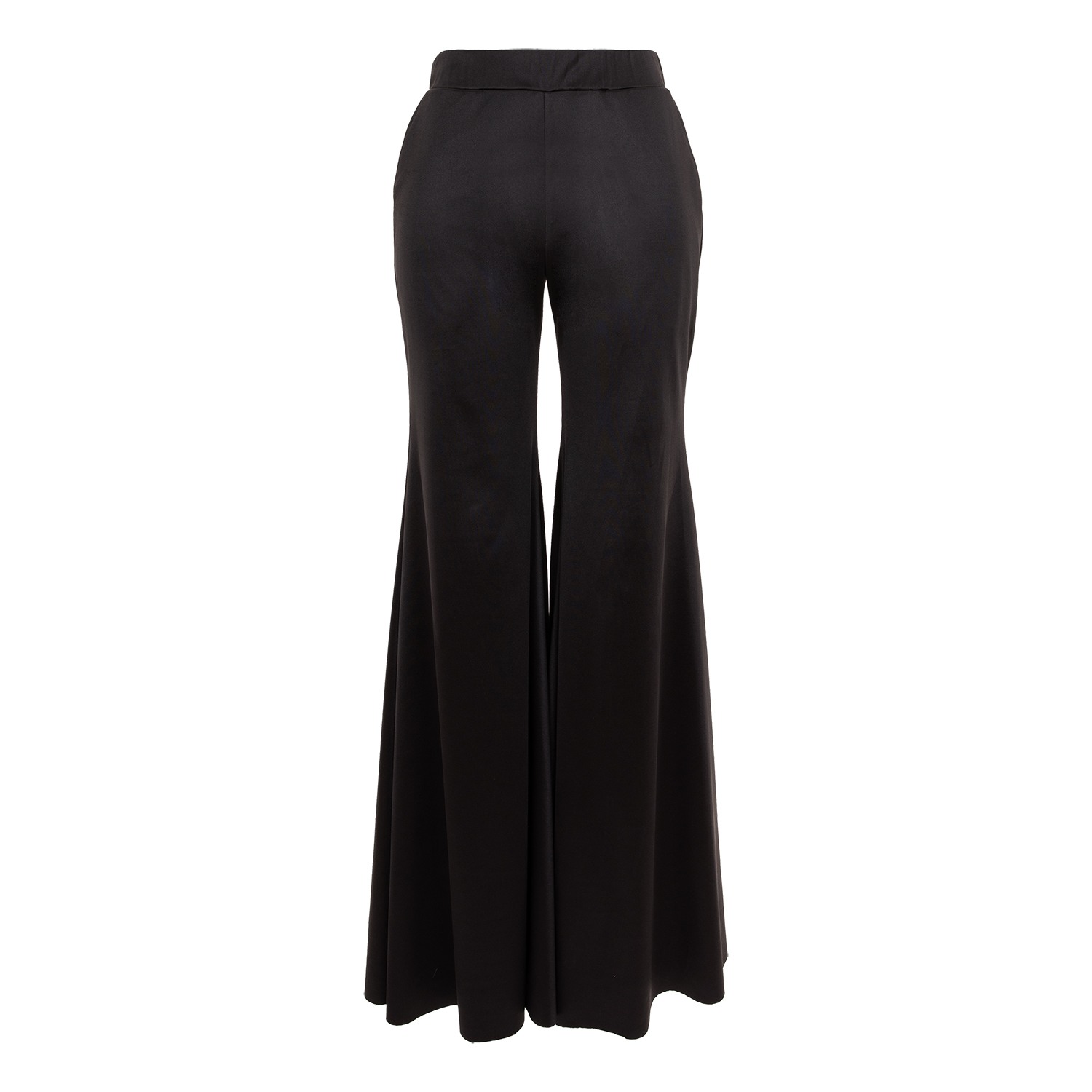 Silvia Serban Women's Black Lycra Flared Pants In Black