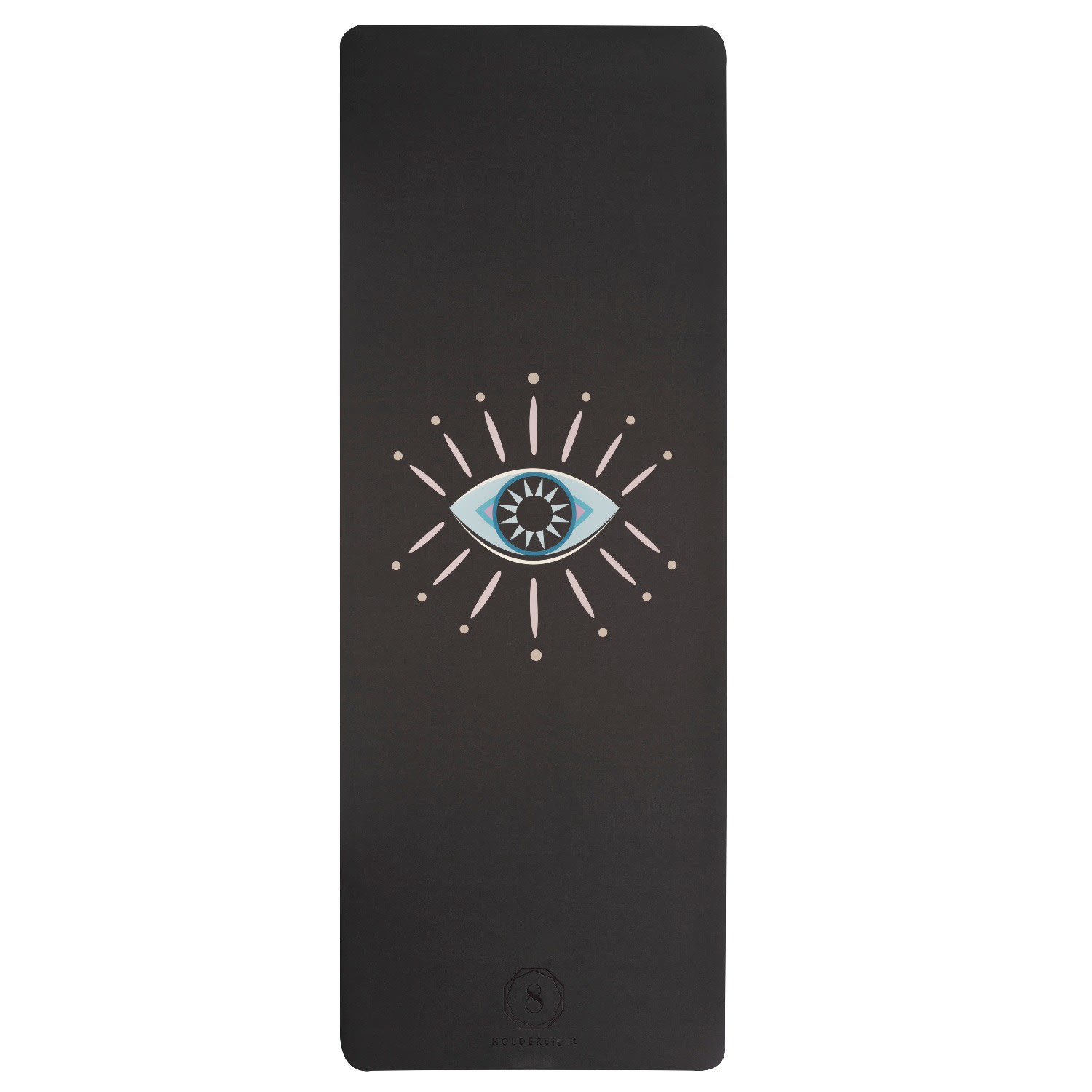 Women’s Black Yoga Mat -Ultimate Grip- Angel Eye One Size Holdereight Yoga