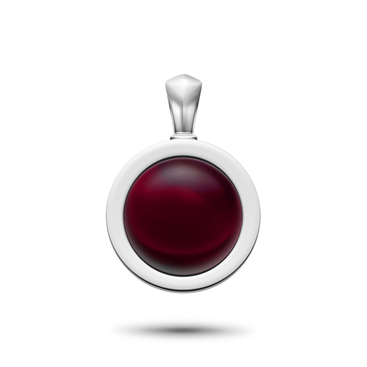 Men’s Red / Silver Genesis Indian Garnet Amulet Rahul Patel Collection