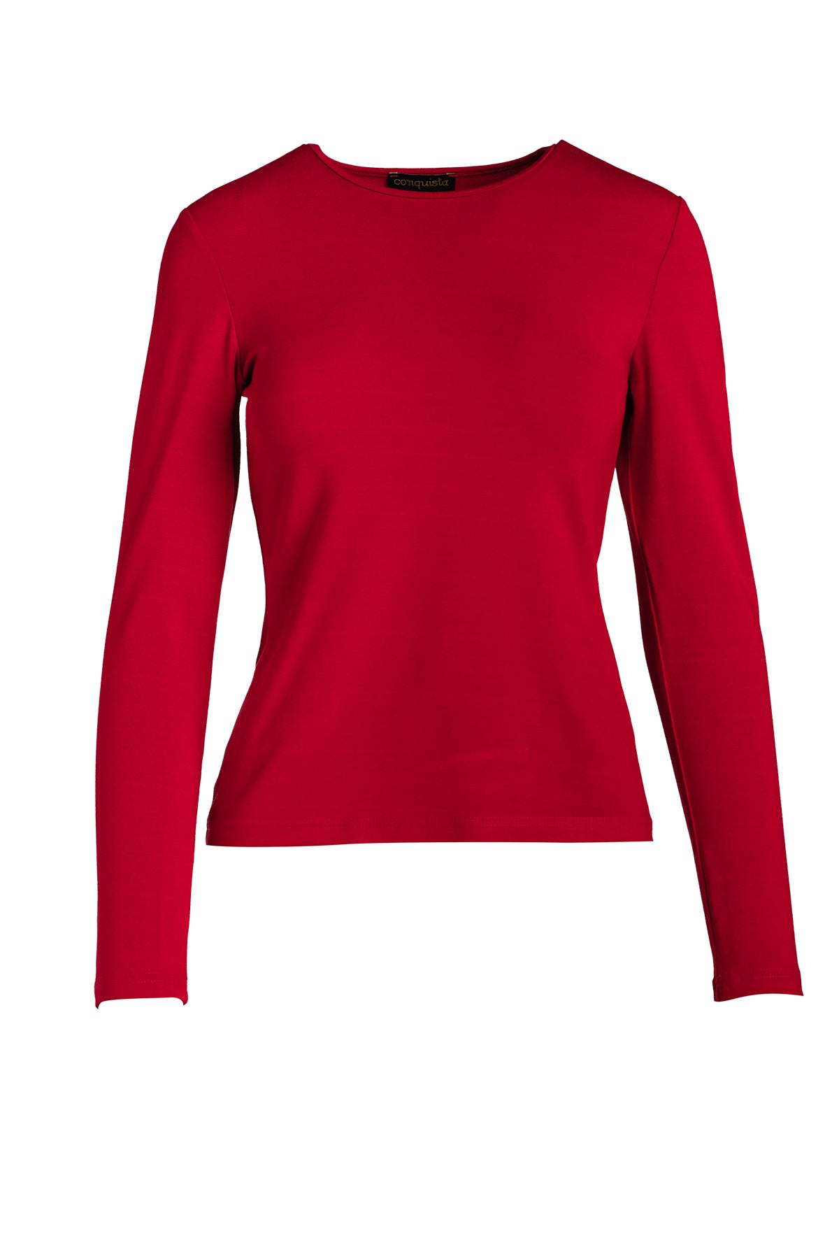 Conquista Women's Red Jersey Top In Red