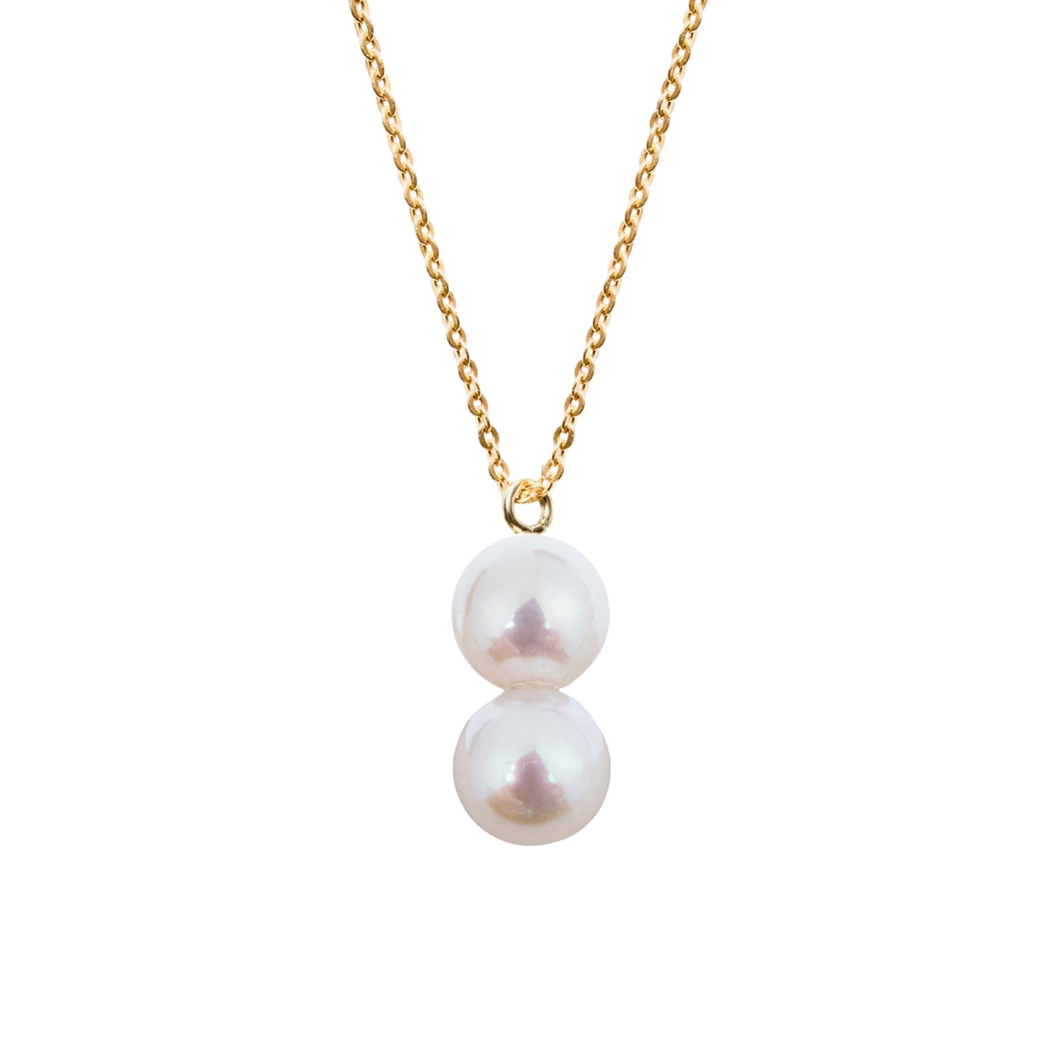 Women’s Gold / White Dua Pearl Solid Gold Necklace Ora Pearls