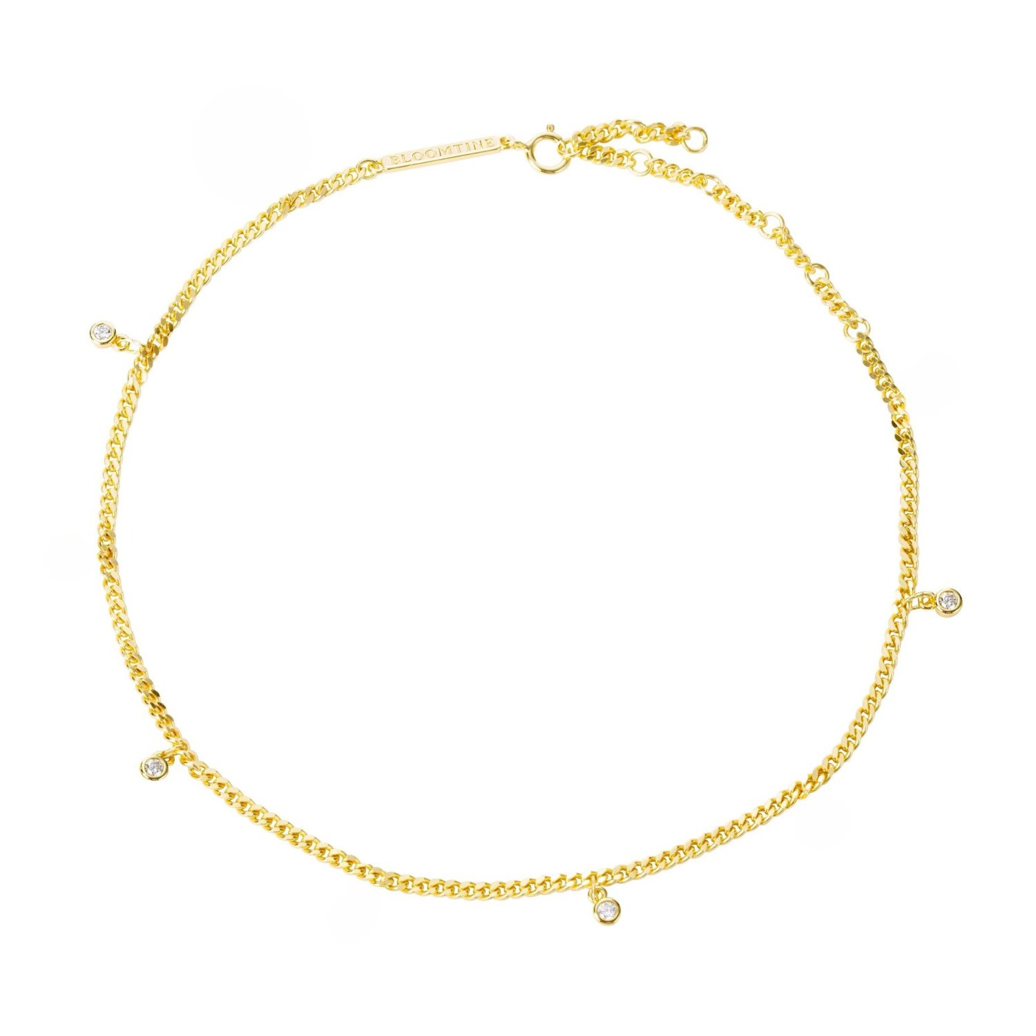 Bloomtine | Earth Angel Hq Women's Illuminess™ Gold Vermeil Princess Anklet In Gold