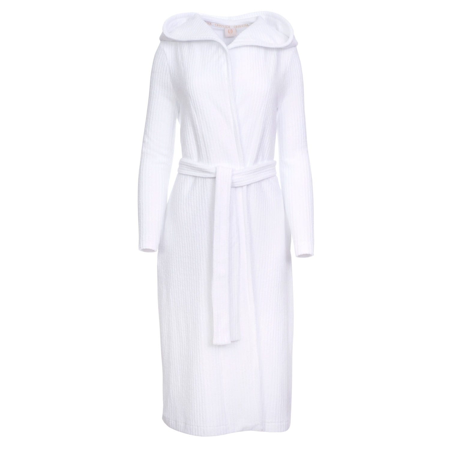 White Soft Dressing Gown With Hood Cotton Terry XXL Oh!Zuza Night & Day