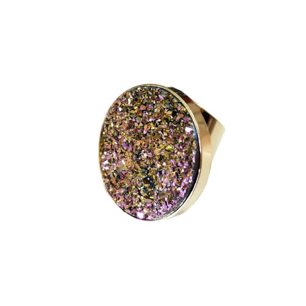 Tiana Jewel Steffy Round Rainbow Gemstone Ring