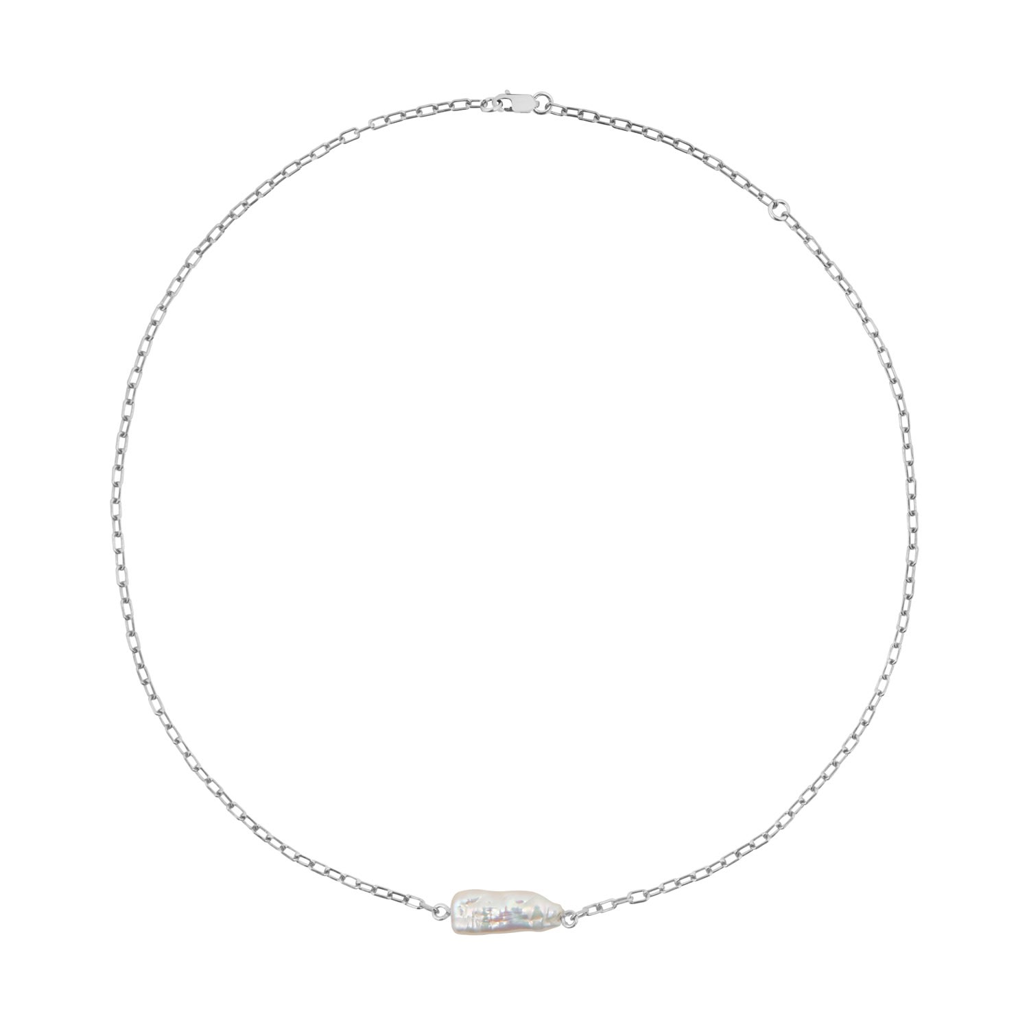 Women’s Gold / White Coralia Long Baroque Pearl Necklace - Silver Ora Pearls