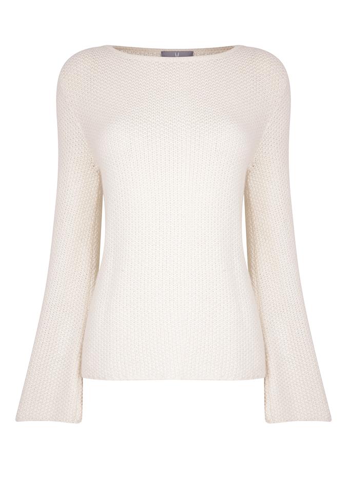 Women’s White Boat Neck Sweater - Ivory Medium Emma Jane Knight