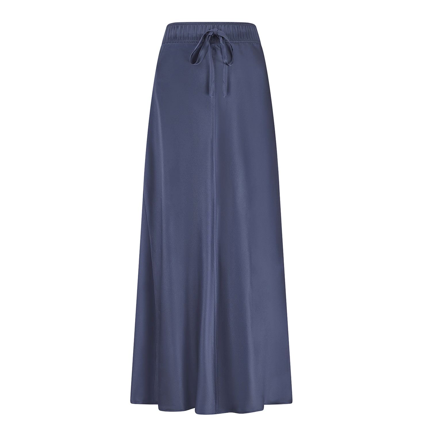 Women’s Blue Ella Silk Skirt - Navy Extra Small The Summer Edit