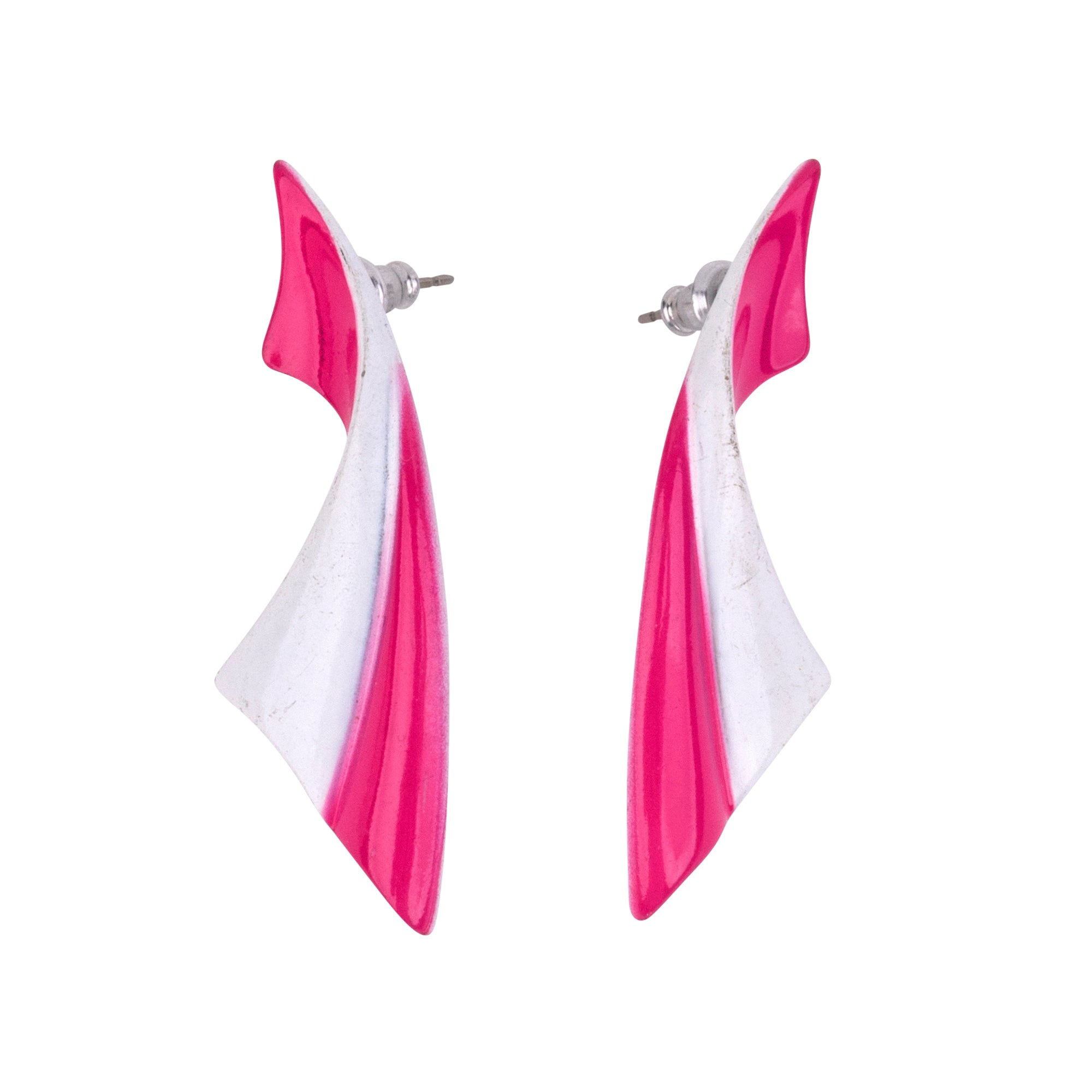 Mokuyobi Women's Pink / Purple / White Azalea Wave Vintage Earrings
