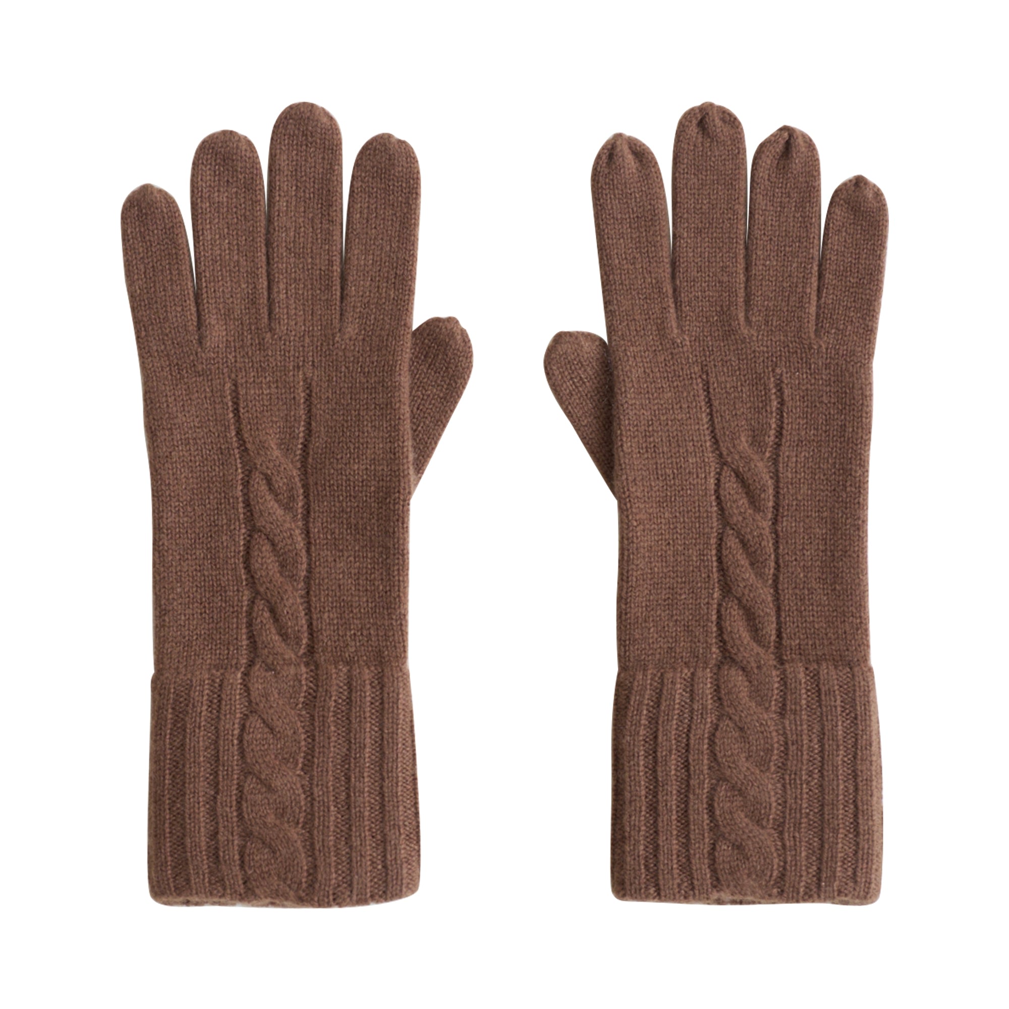 Lost Pattern Nyc Women's "warmth Whisper" Cashmere Gloves - Chocolate Brown In Brown